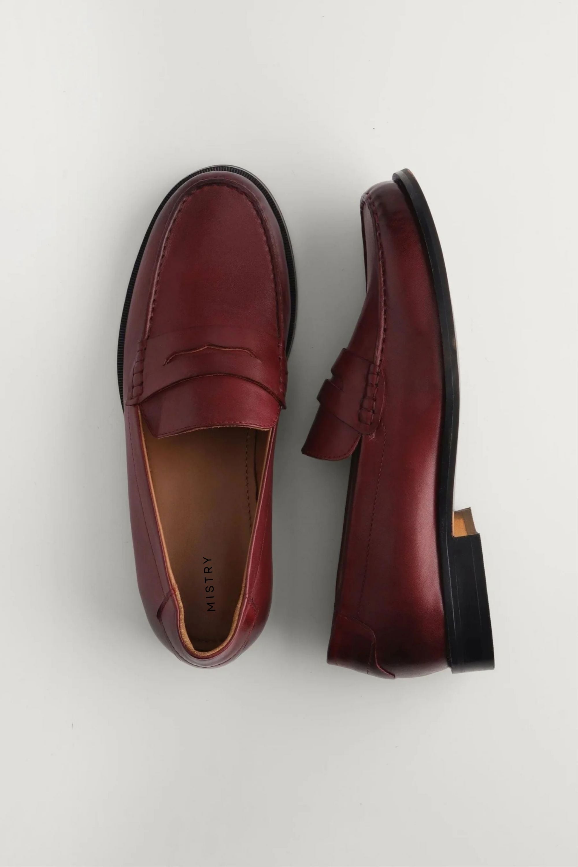 Classic Penny Cut Loafers in Bordeaux