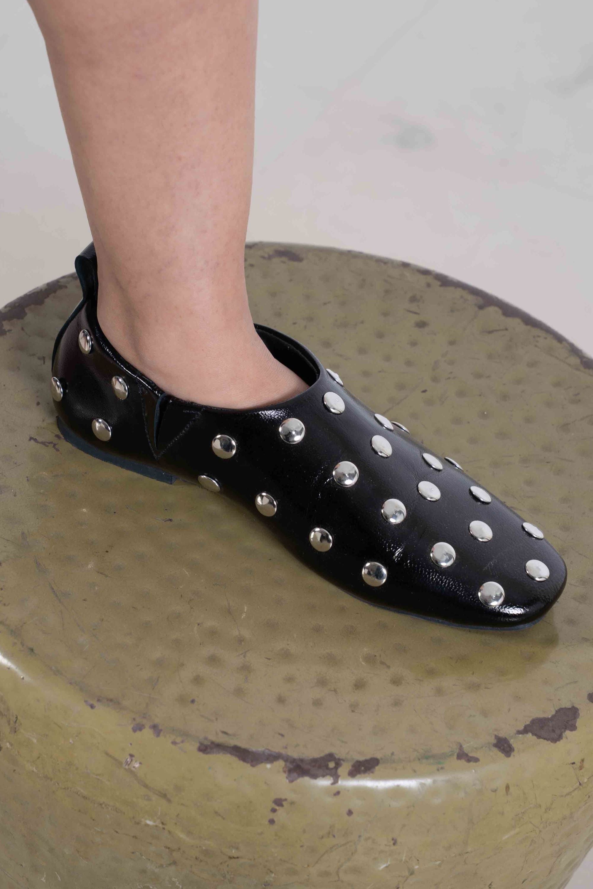 Icon Studded City Loafer in Black