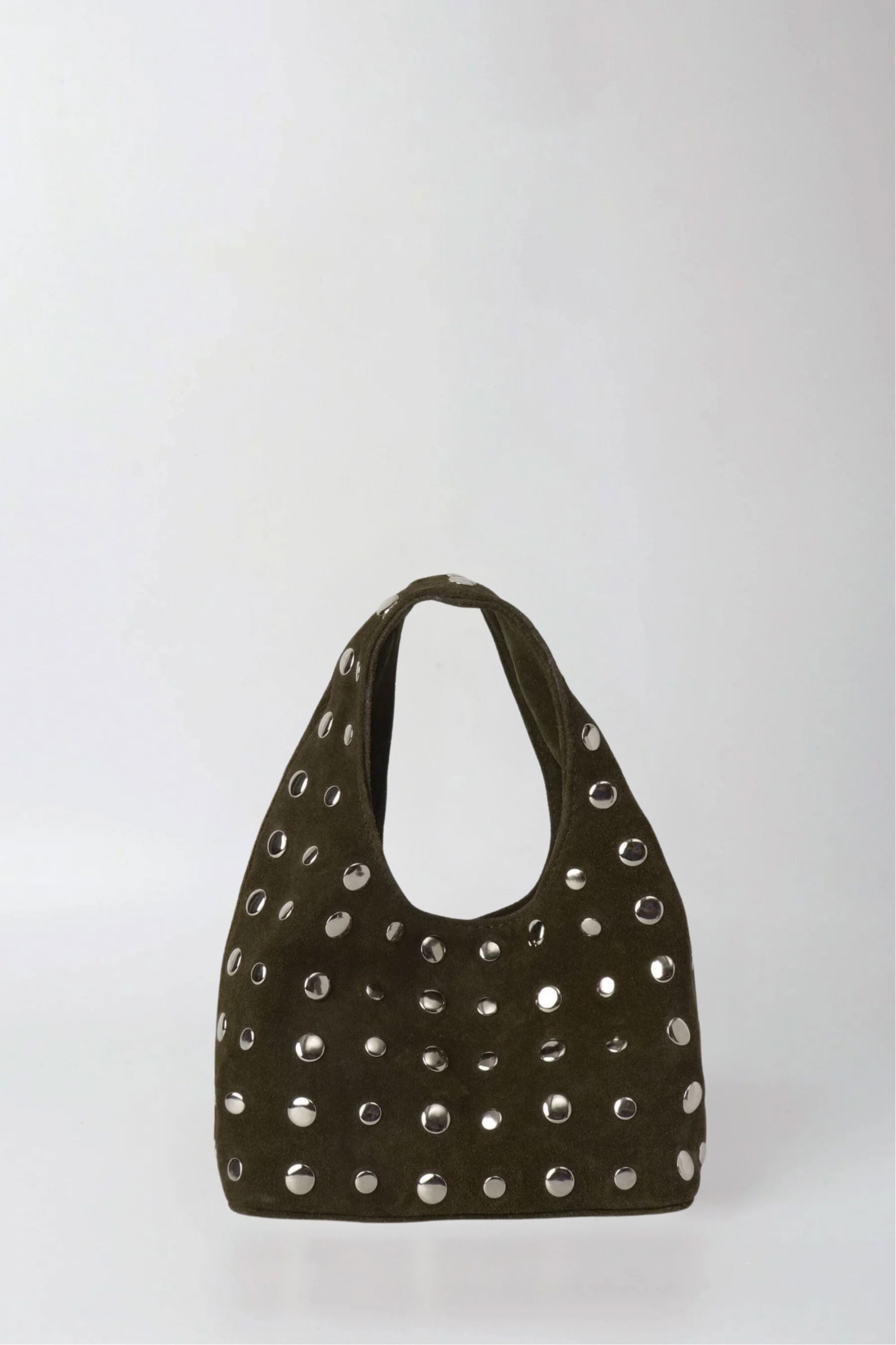 Icon Studded Mini in Olive Green
