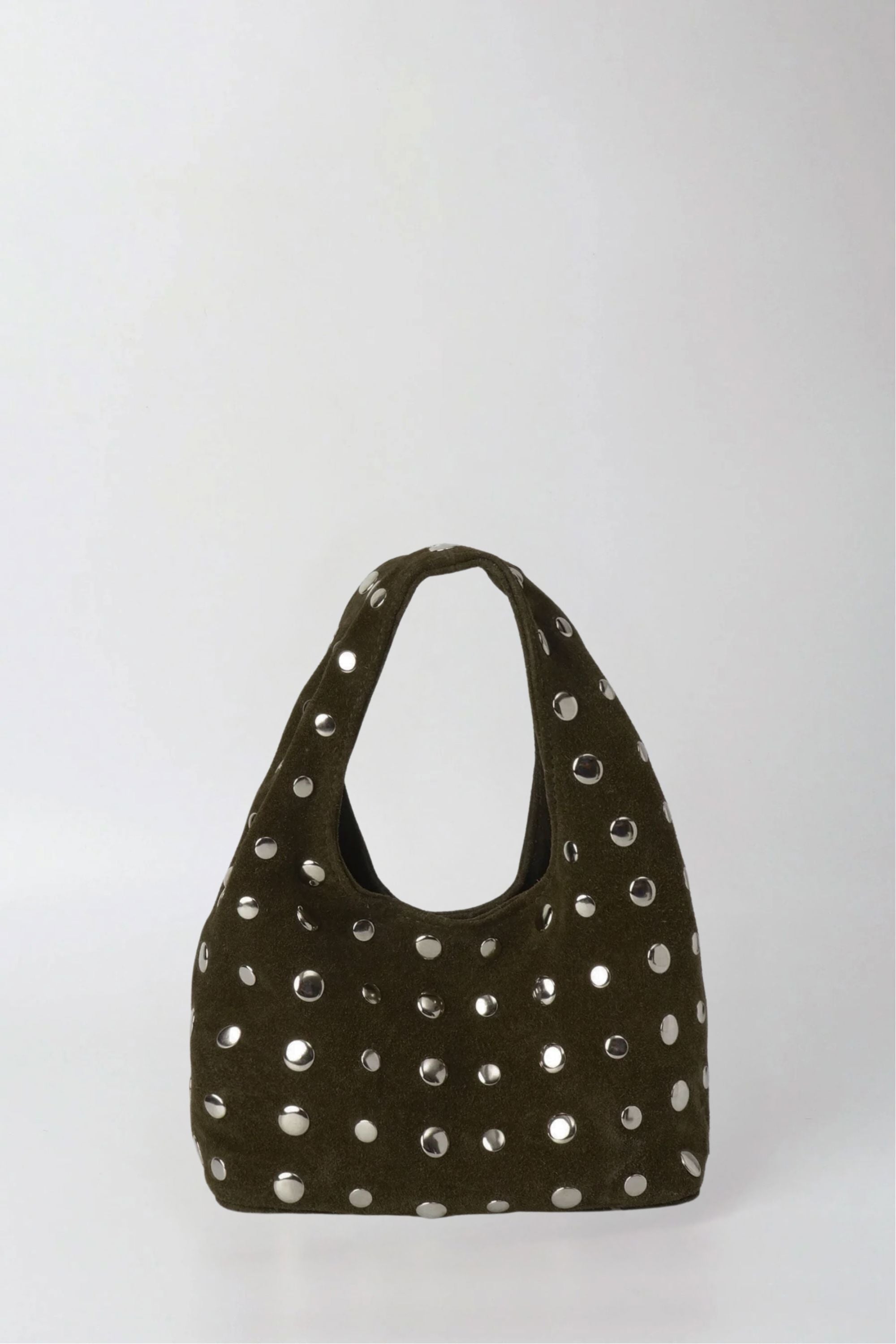 Icon Studded Mini in Olive Green