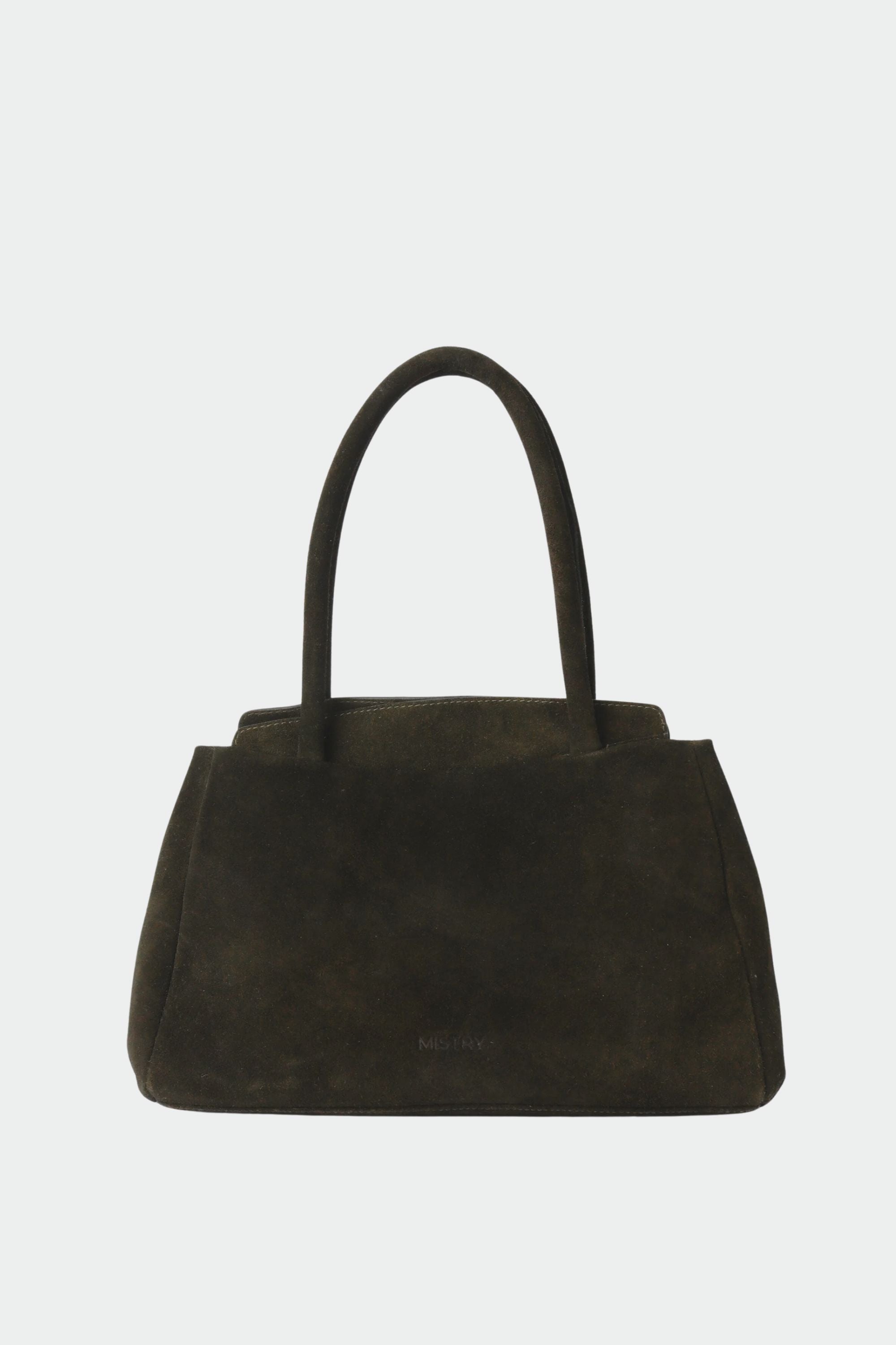 Penny Carryall in Olive Green Suede