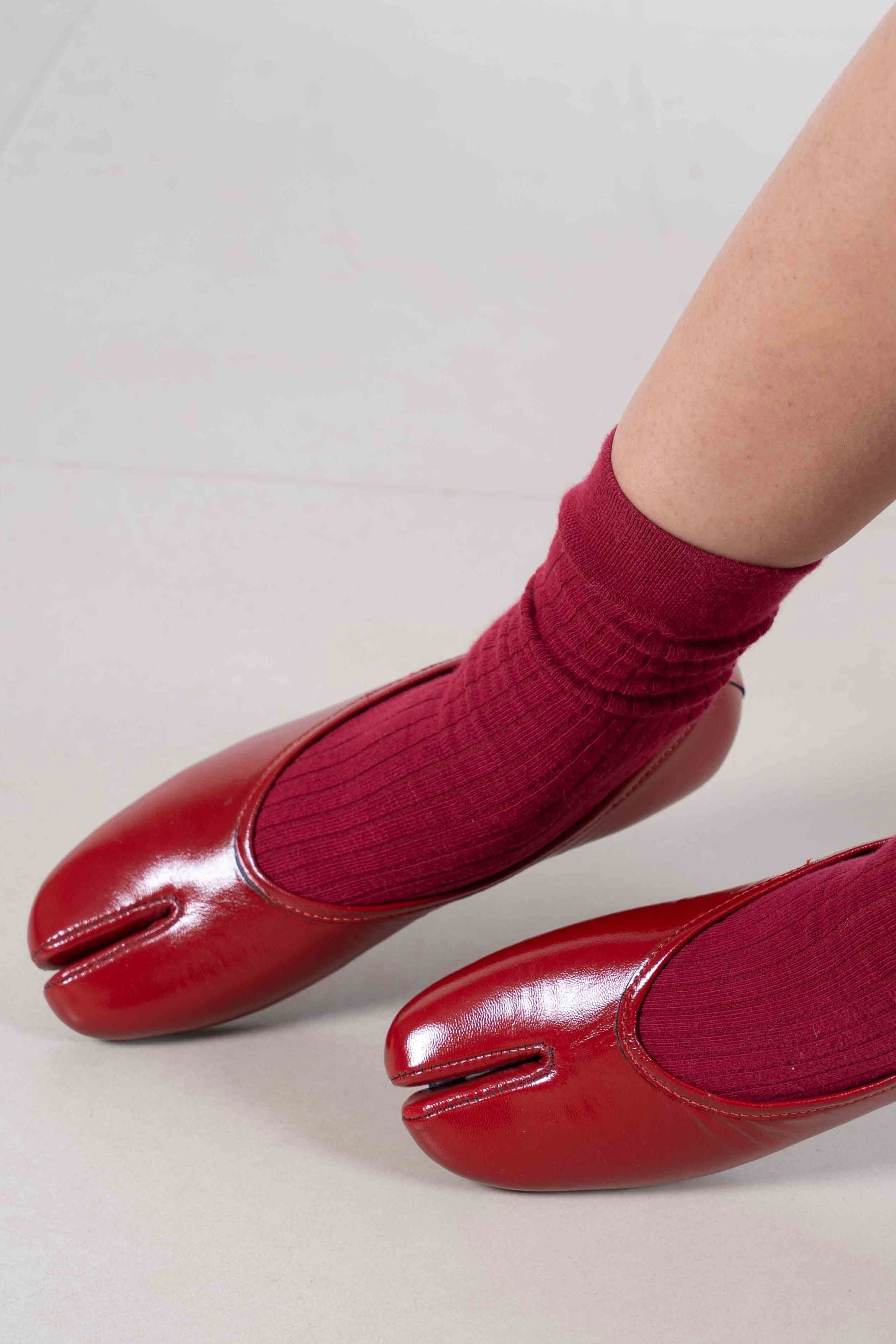 The DUPE in Red Crushed Patent Leather