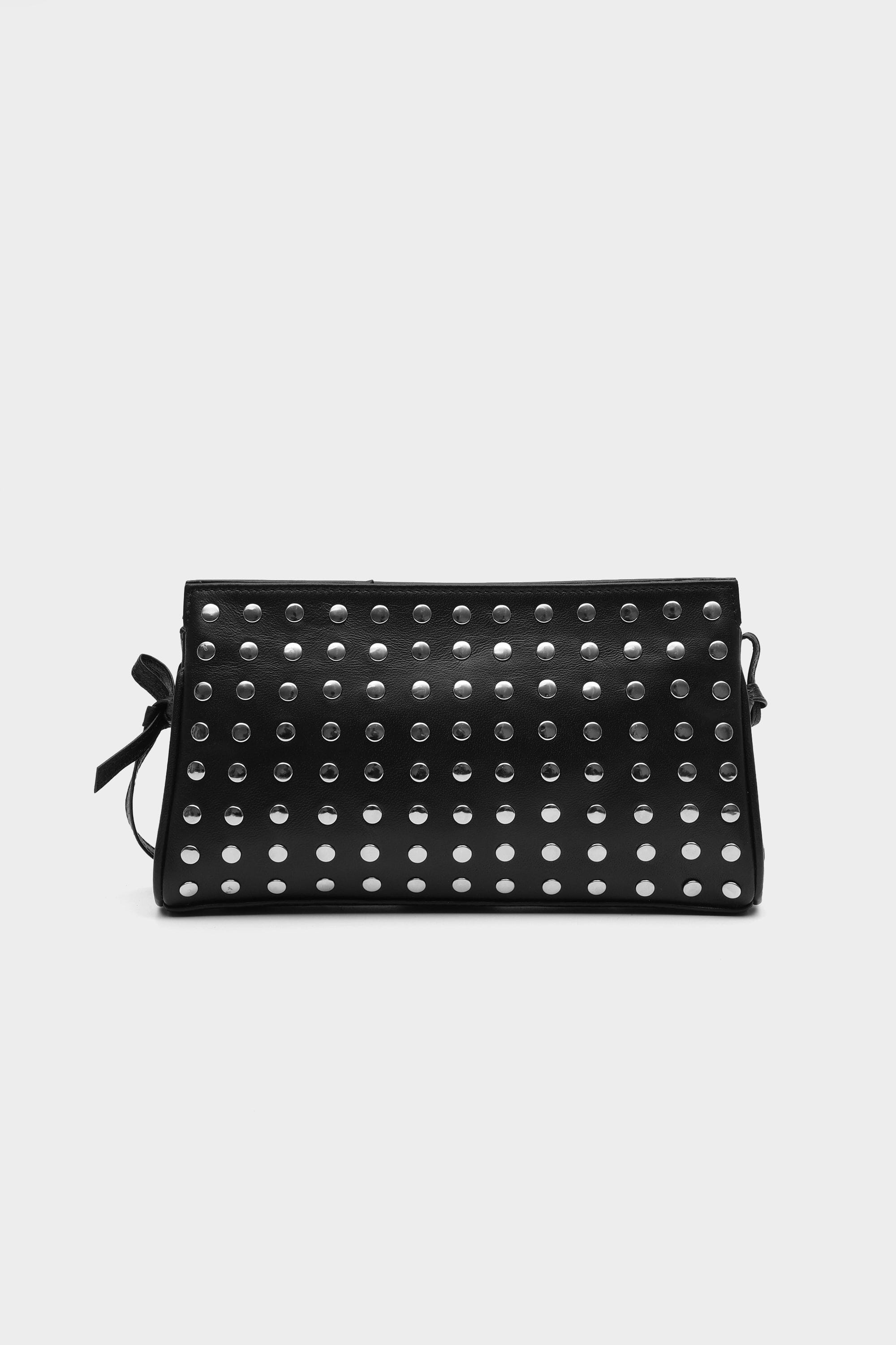 Icon Studded Clutch in Black