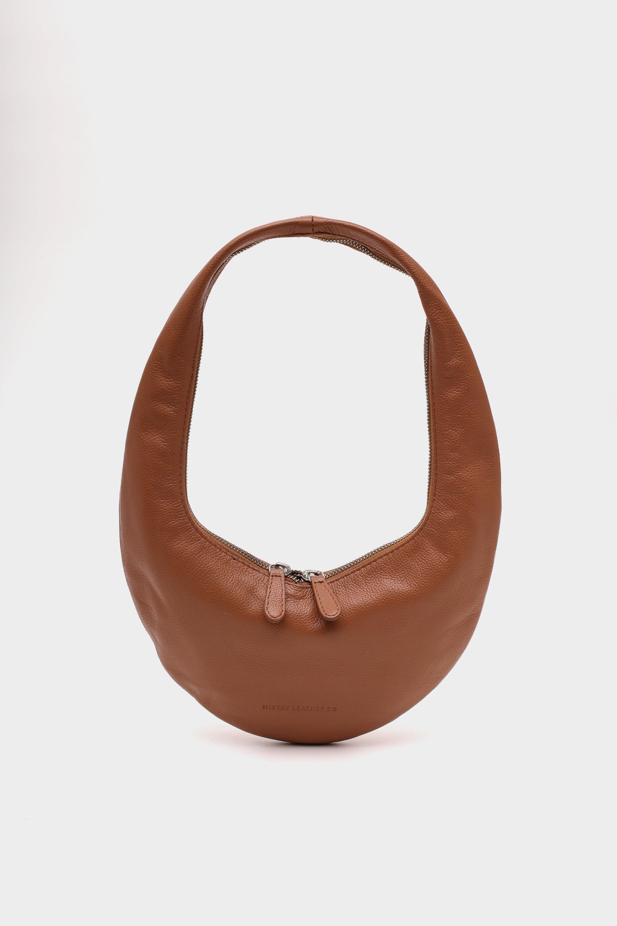 The Sloane bag with Zipper Details in Burnt Sienna