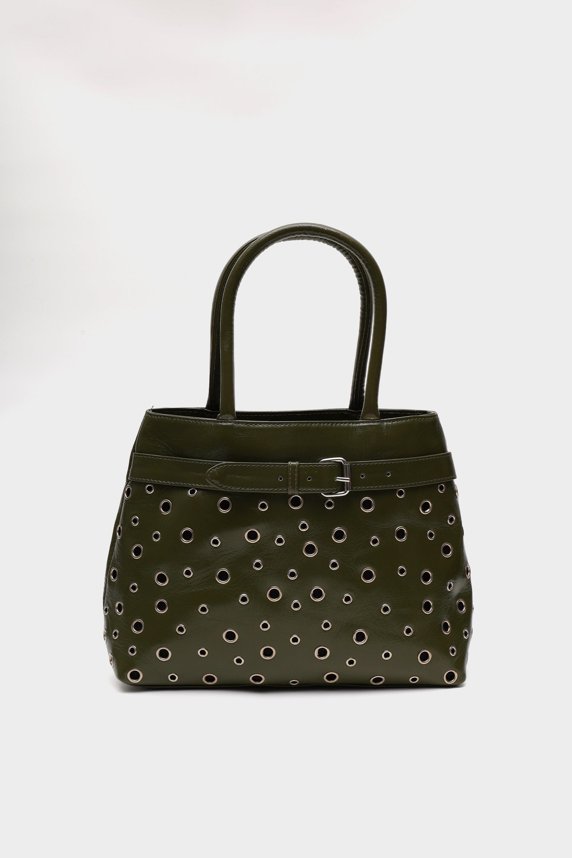 Becky in Olive Green Patent Leather