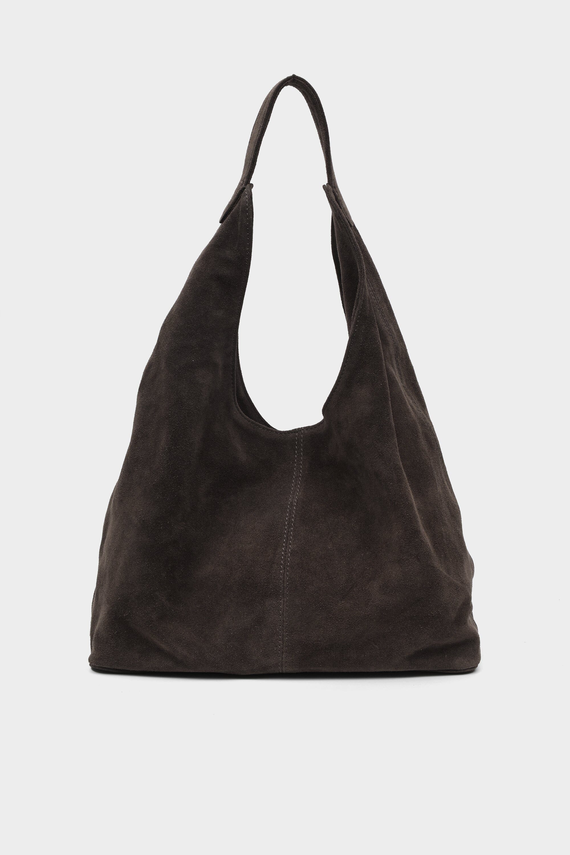 Deve Hobo Tote in Brown Suede