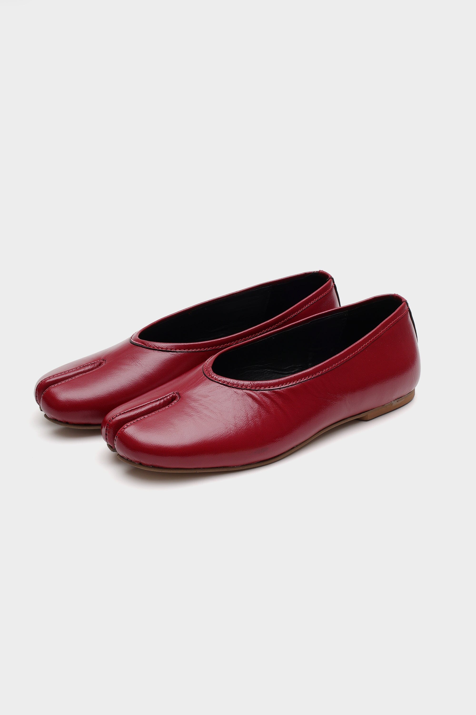 The DUPE in Red Crushed Patent Leather