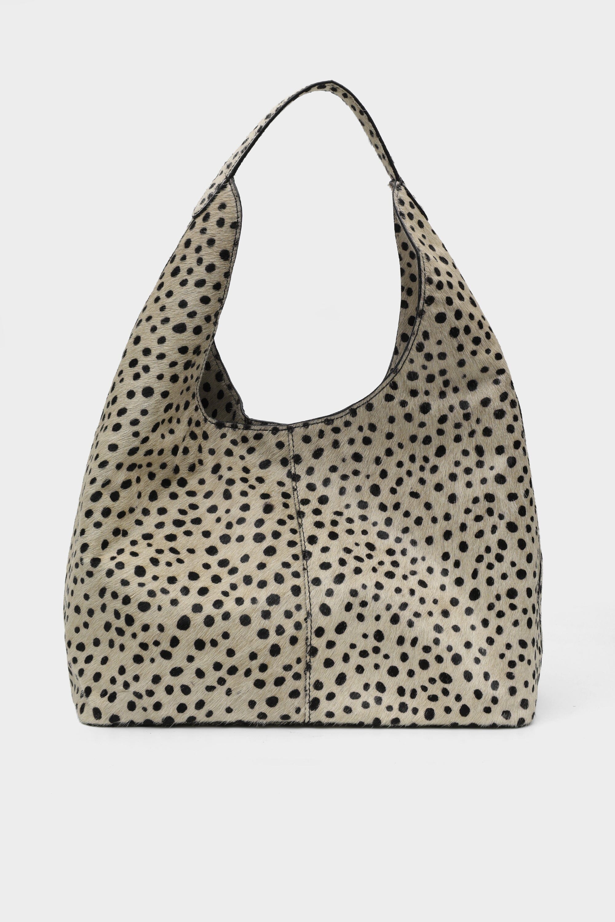 Deve Hobo Tote in Dalmatian Hair-on