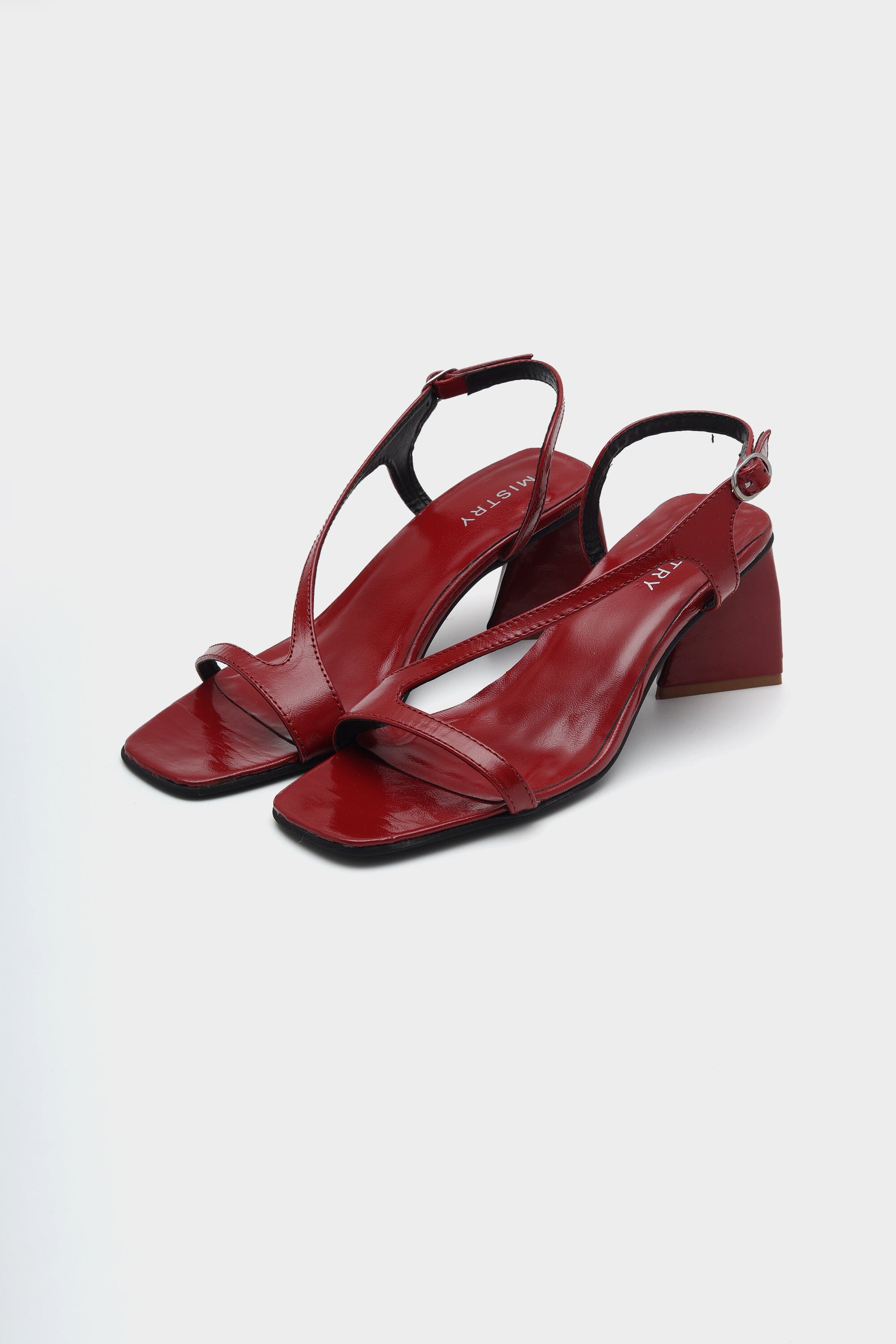 Valentina Heels in Crimson