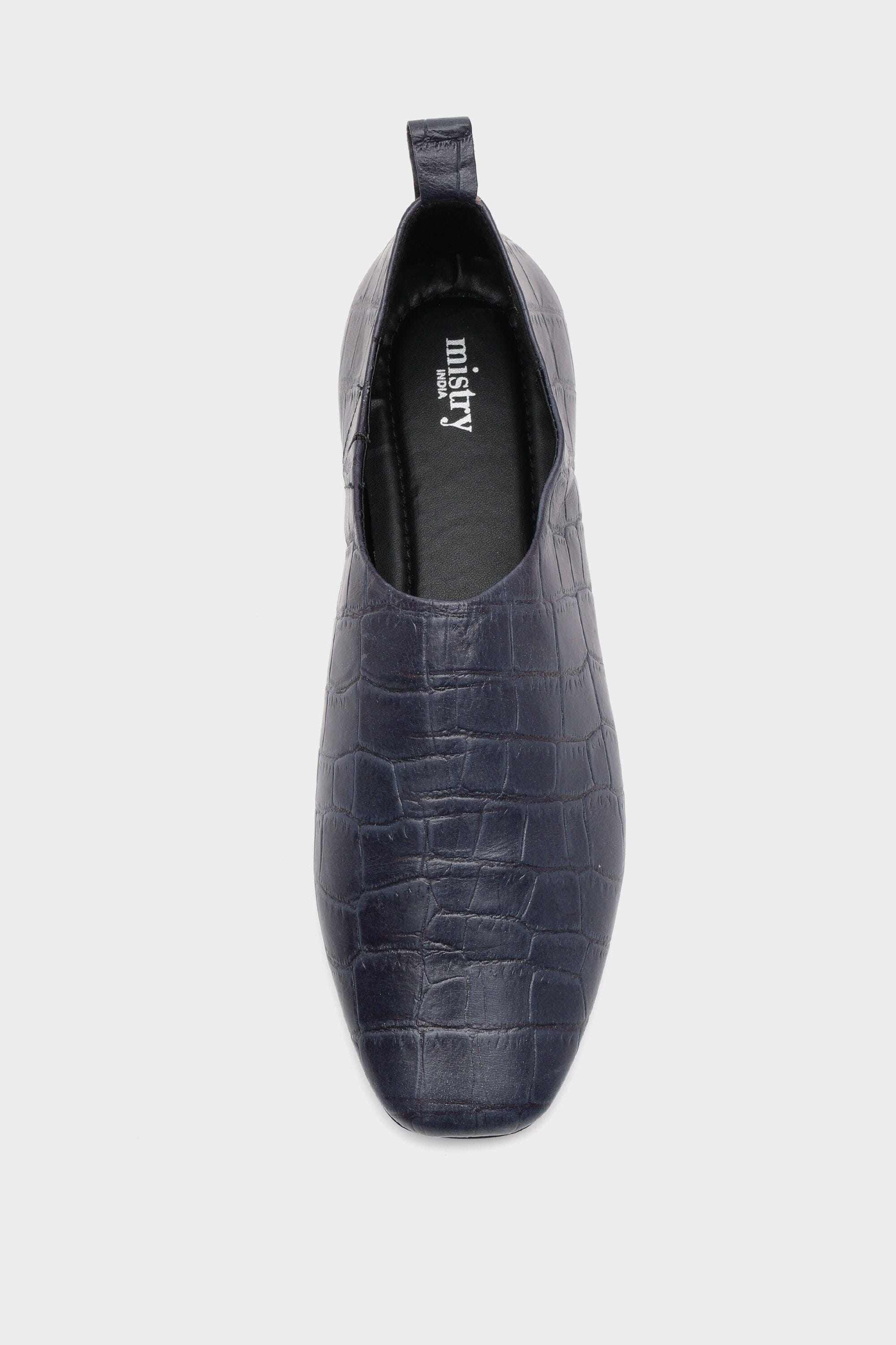 Croc Embossed City Loafer In Ink Blue