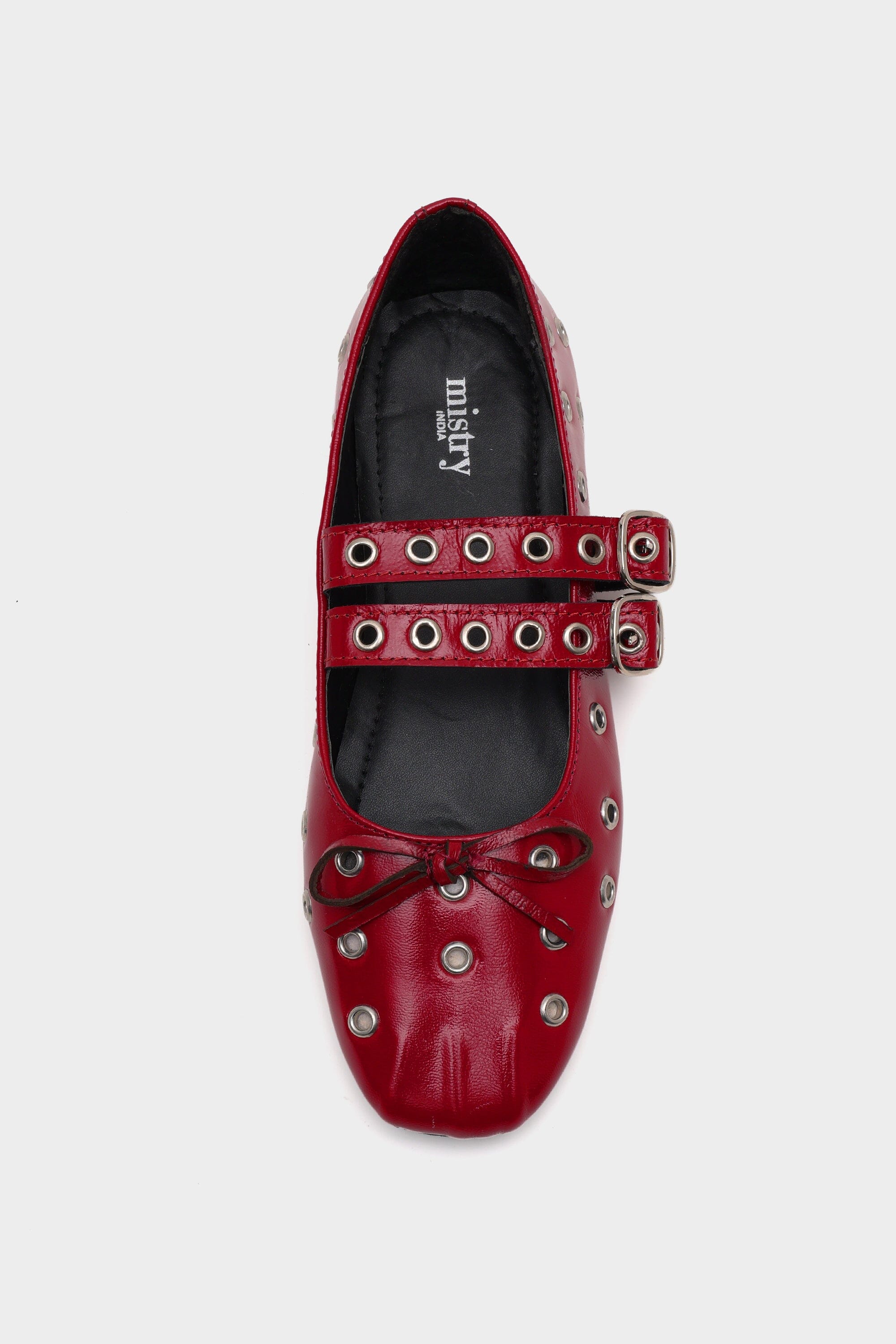 Red Rogue Ballerinas with Grommets