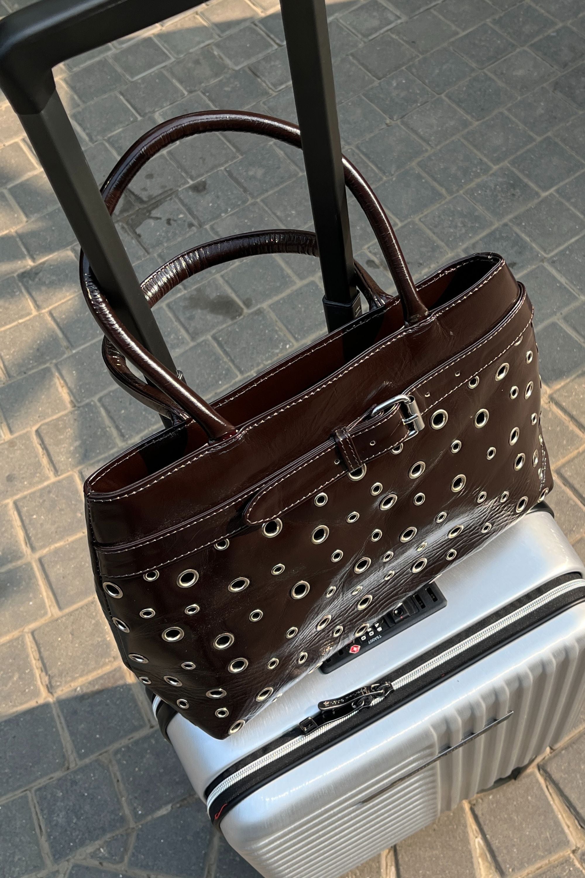 Becky in Brown Patent Leather