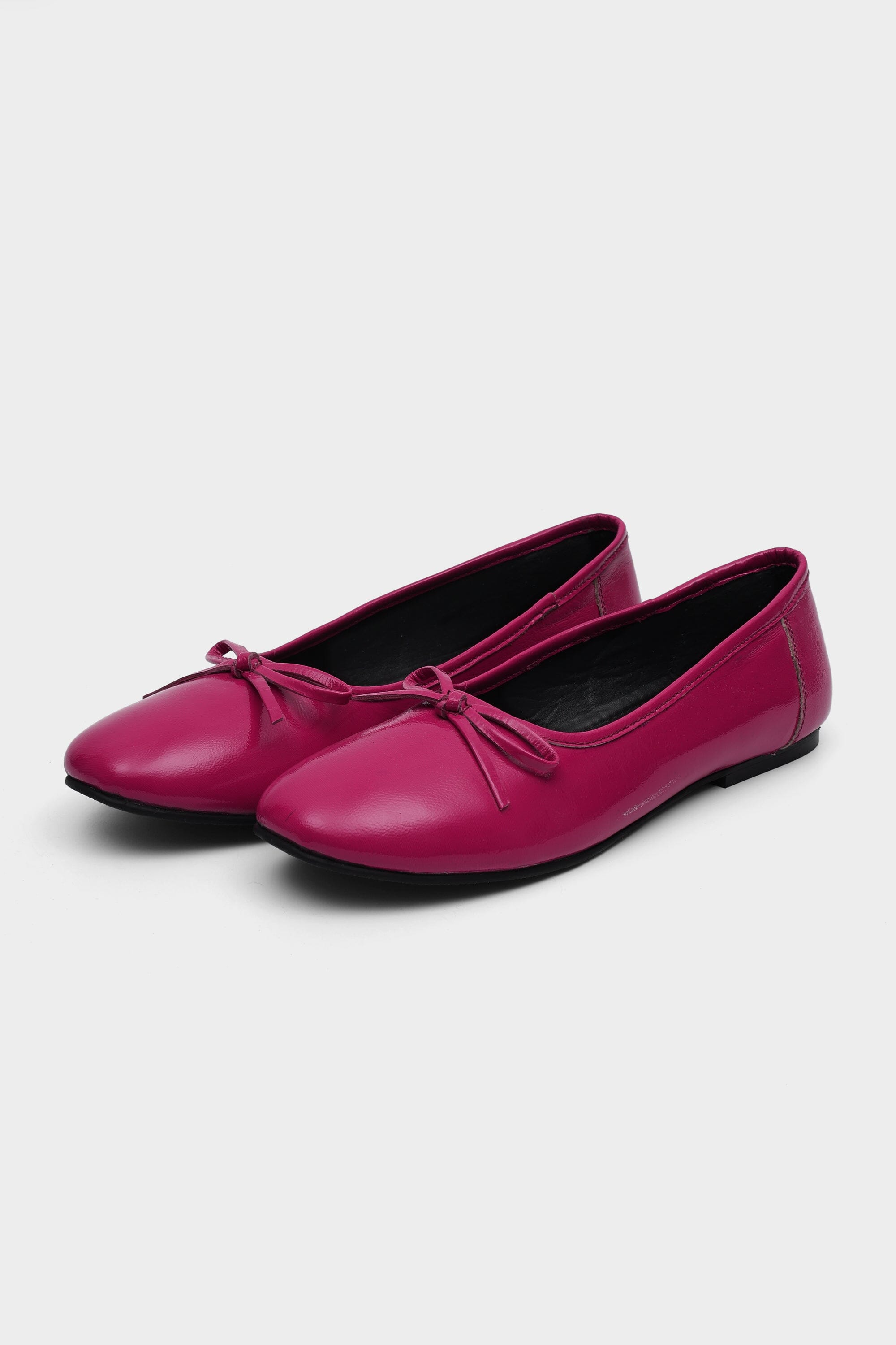 Margot Ballet Flats in Pink Patent Leather