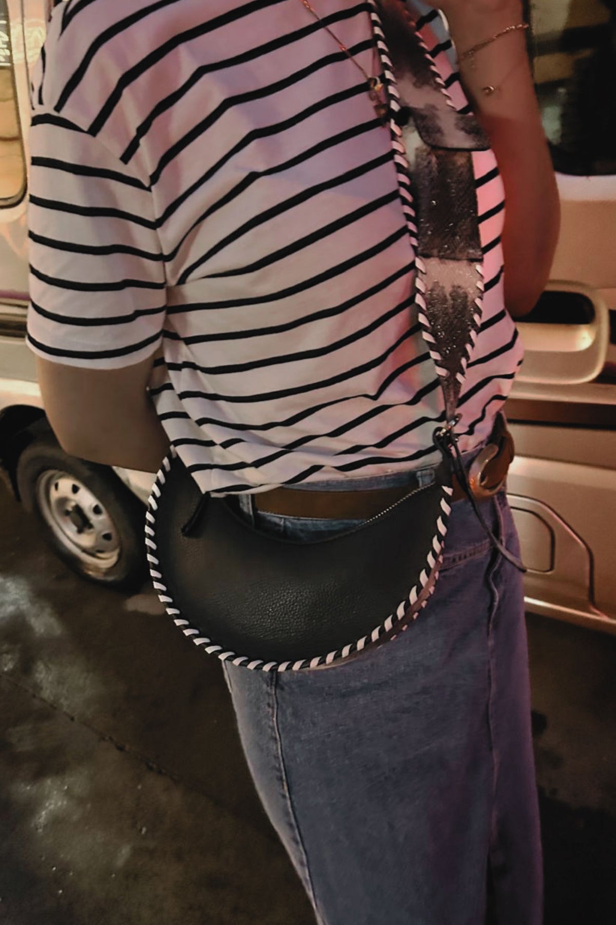 Selena in Black Whipstich