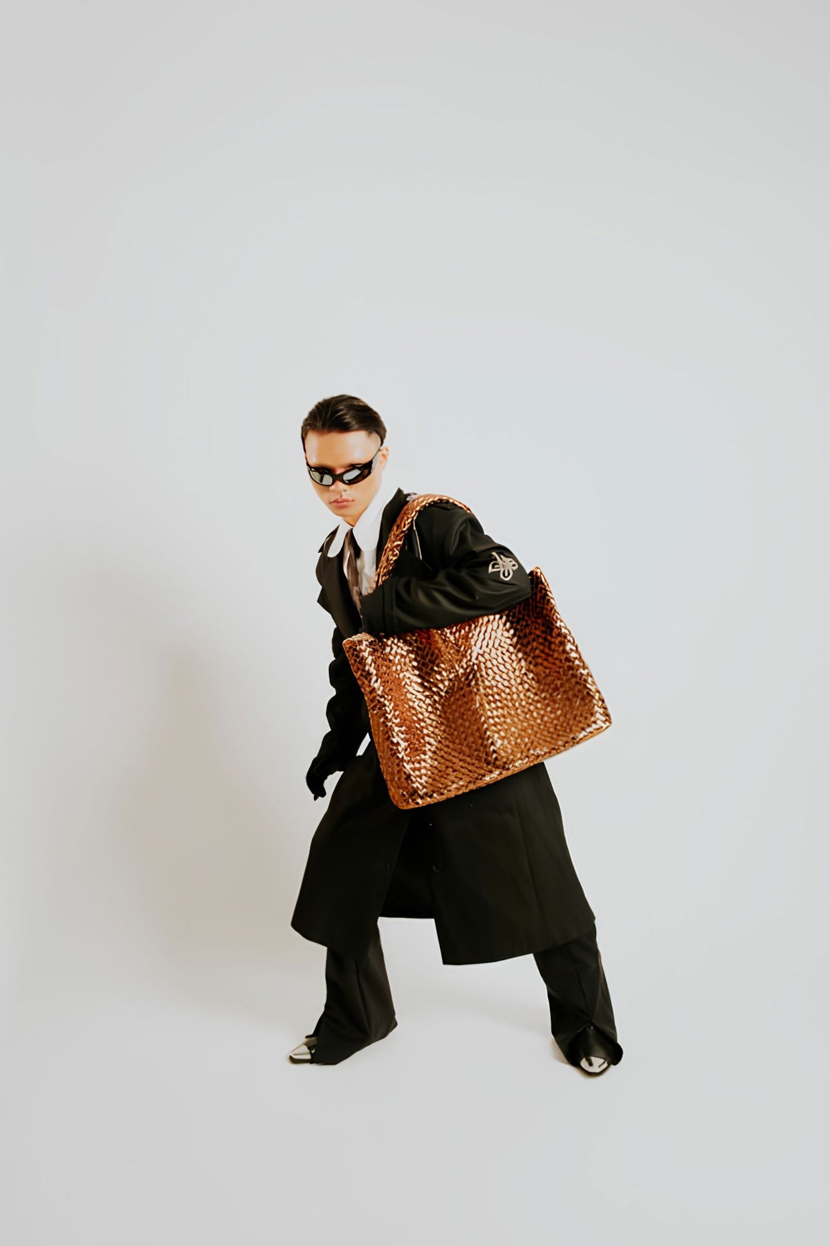 Joie Tote in Metallic Bronze