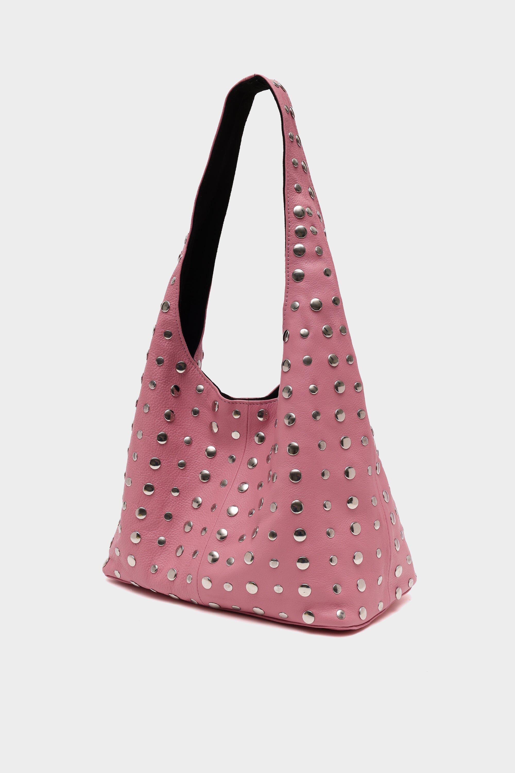 Icon Studded Large in Blush Pink Leather