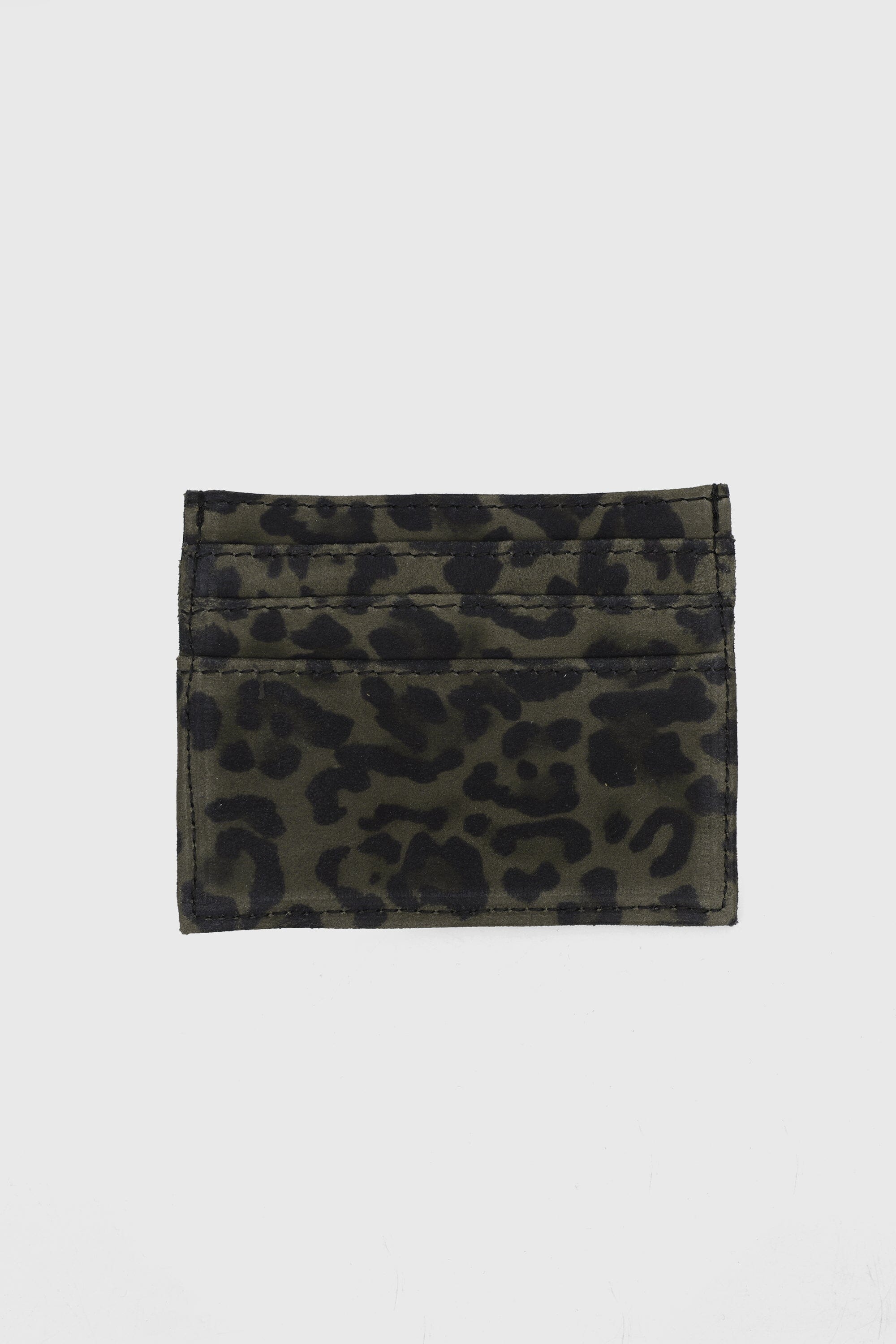 Everyday Cardholder in Sage Green Leopard