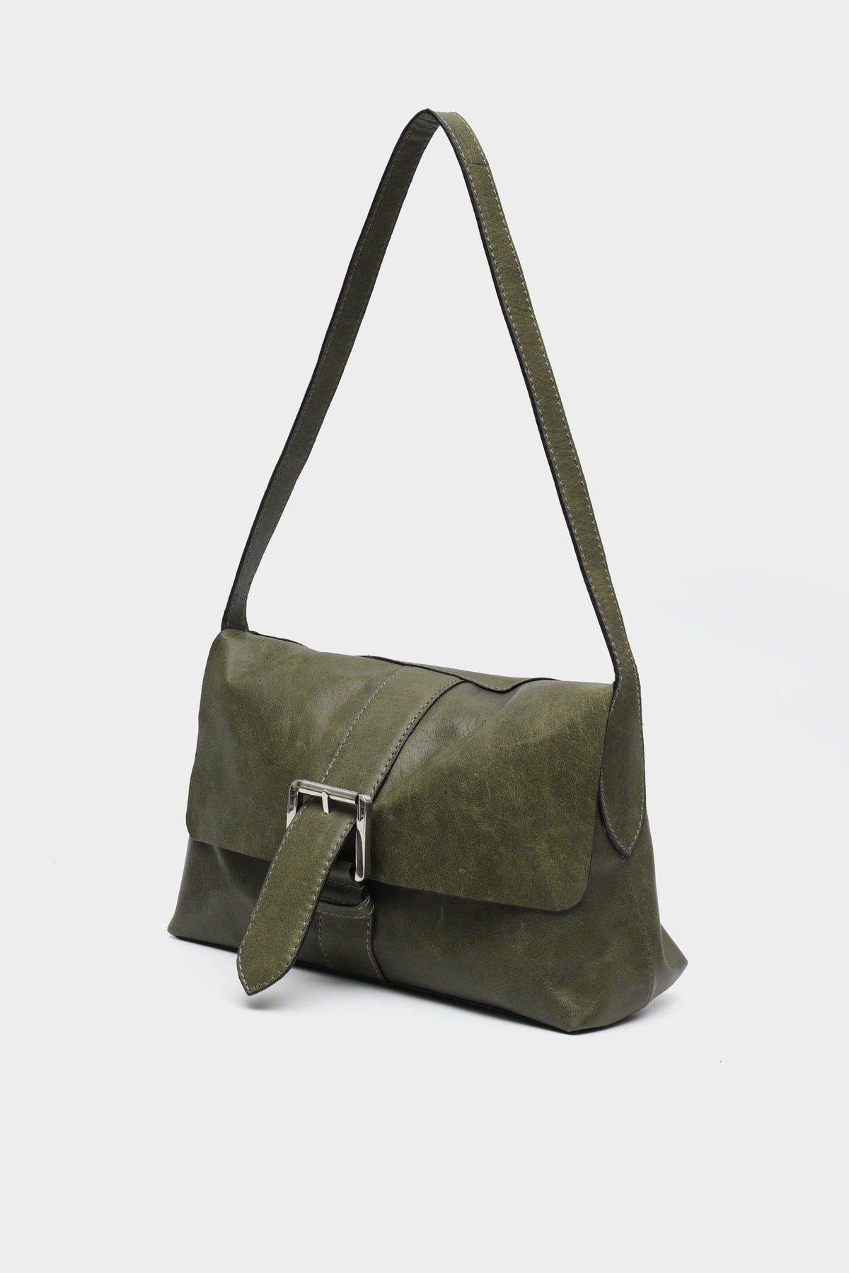 Marlow Flap Bag in Olive Green