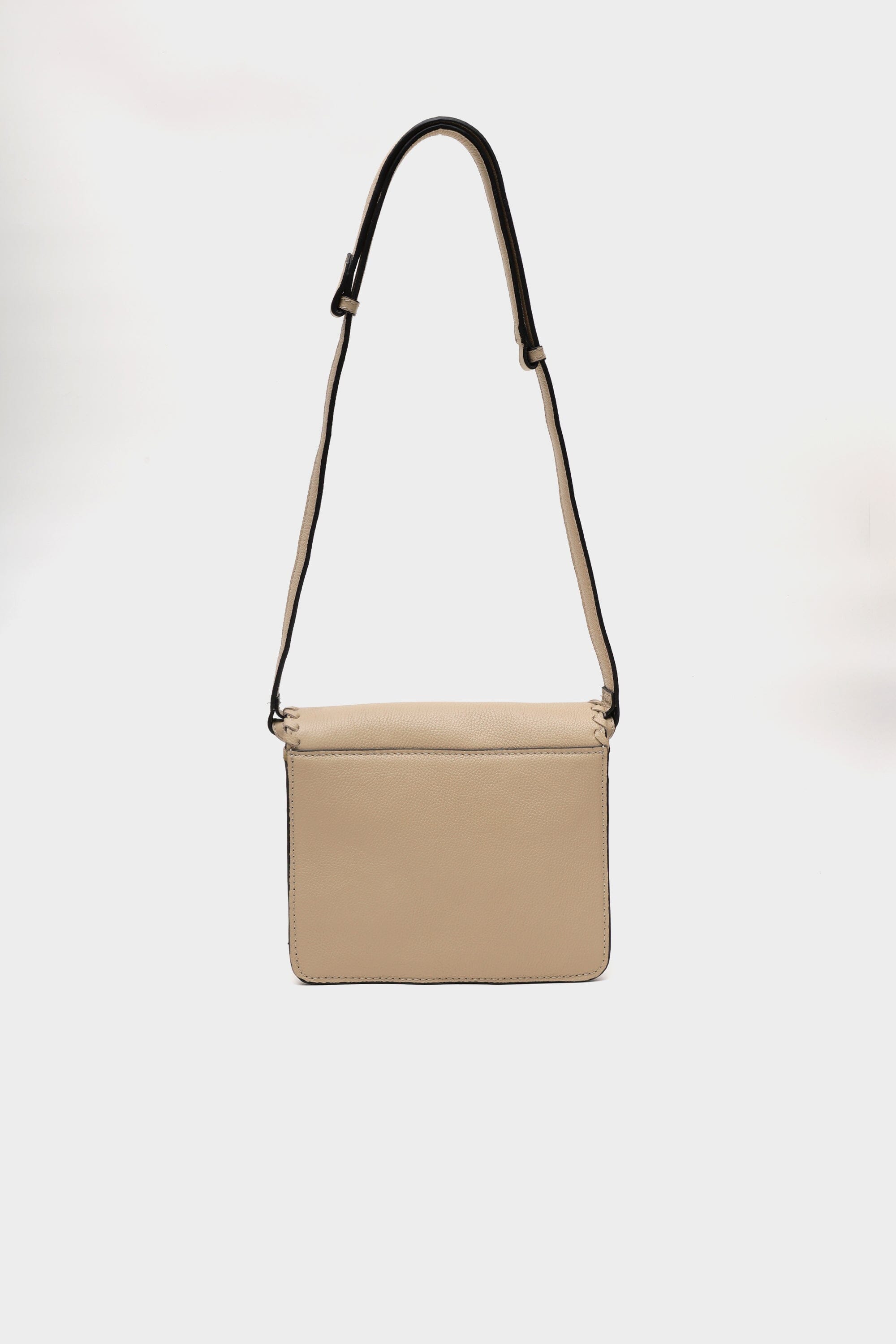 Classic Flap Bag in Off-White Whipstitch