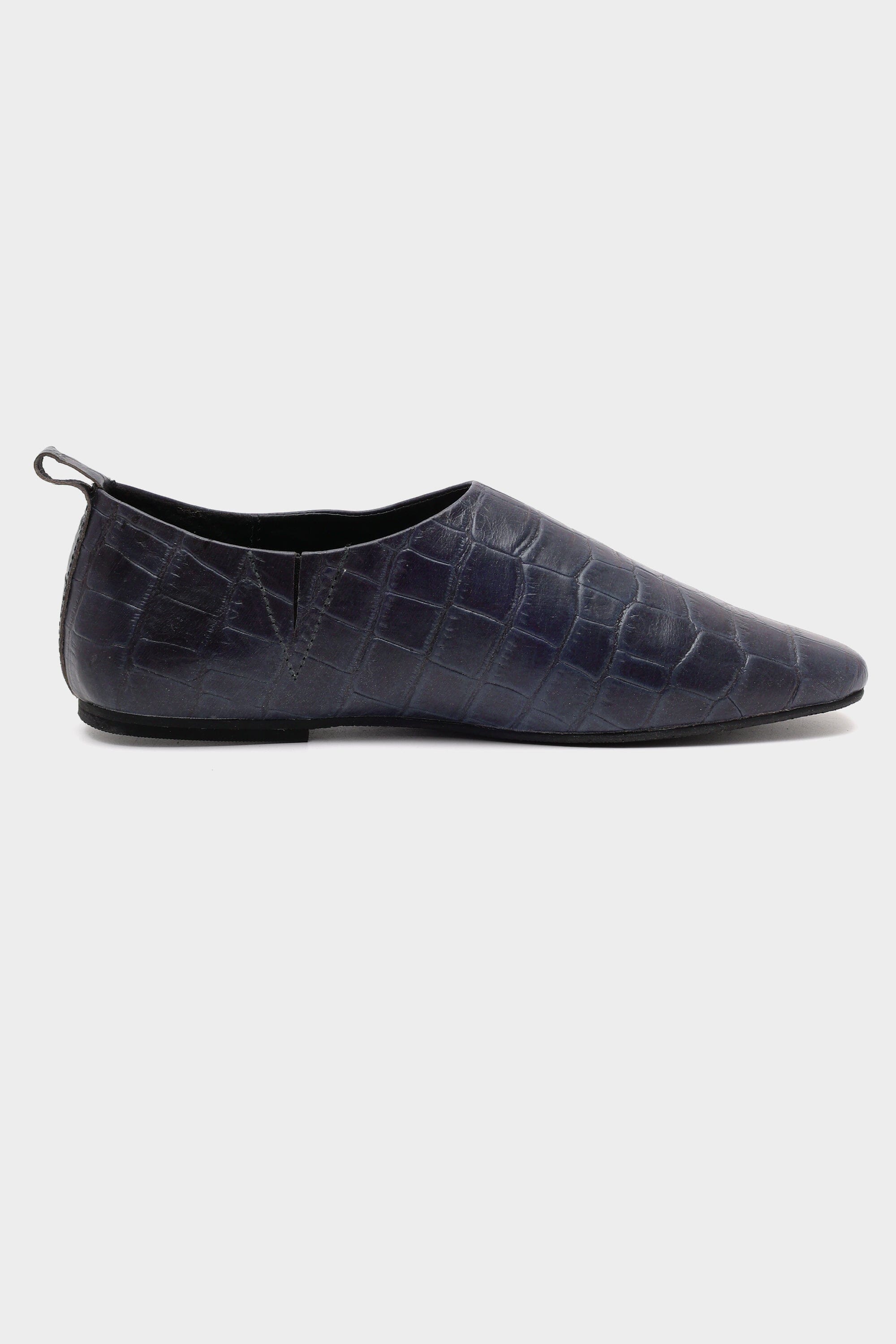 Croc Embossed City Loafer In Ink Blue