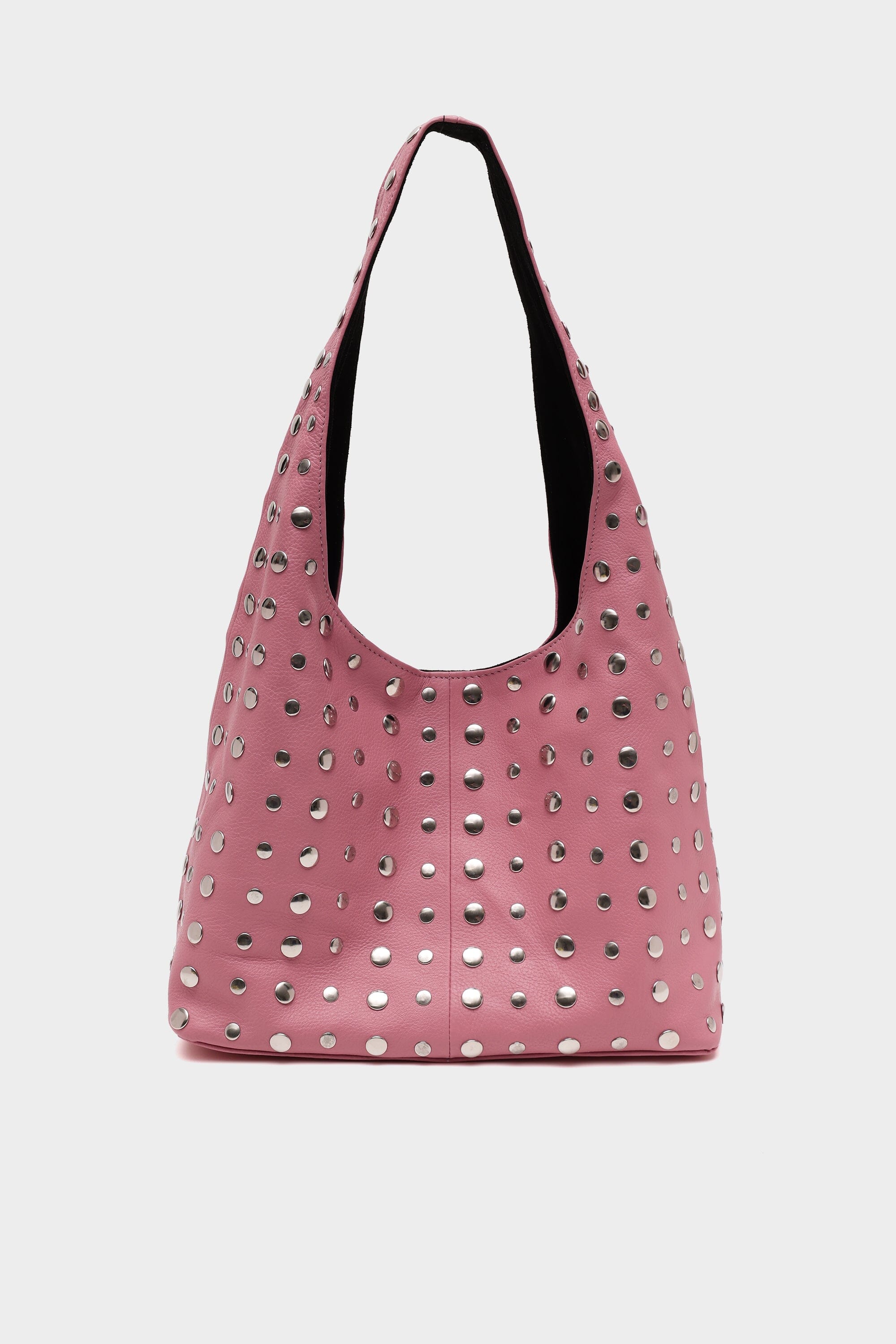 Icon Studded Large in Blush Pink Leather