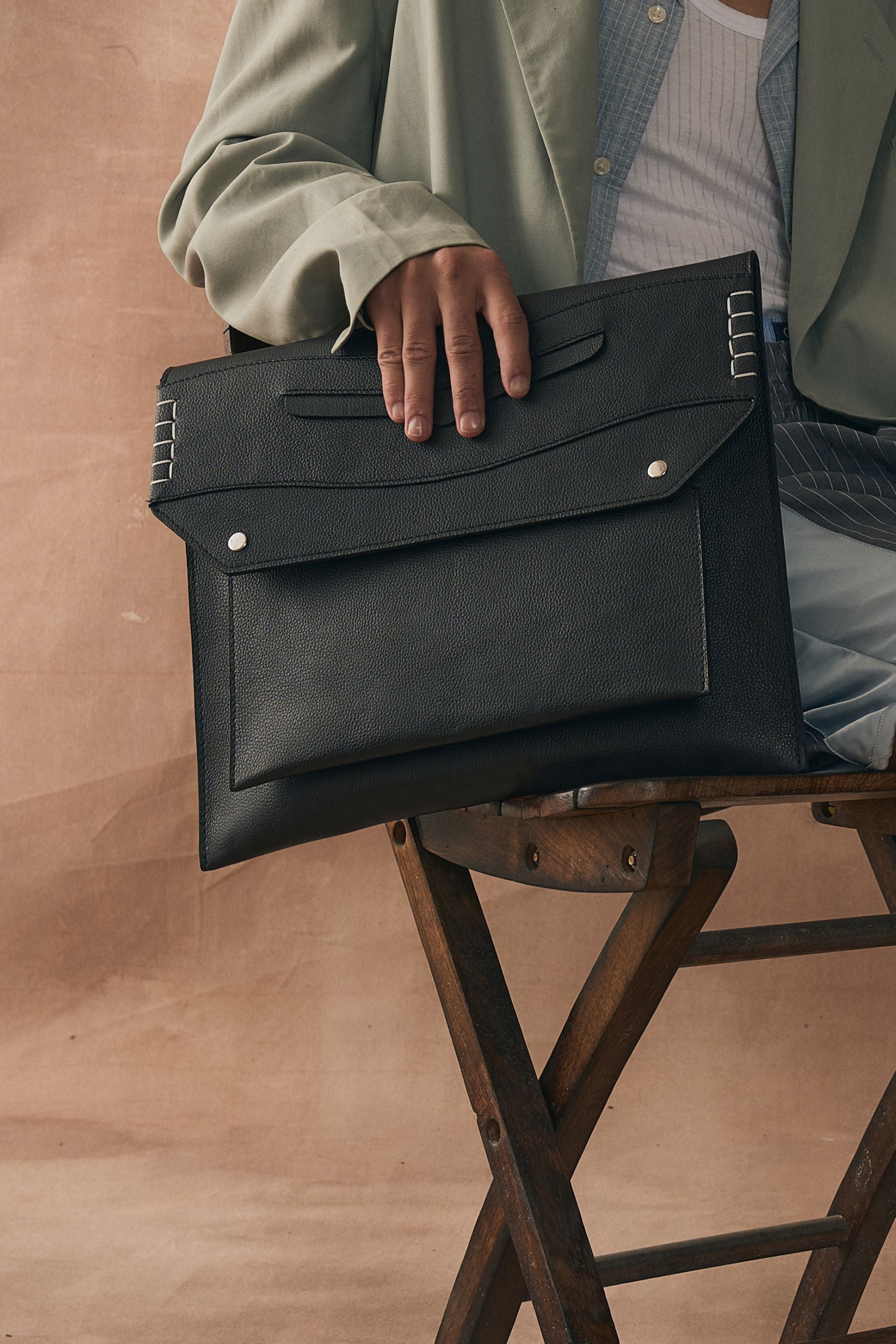 Messenger Laptop Sleeve in Black