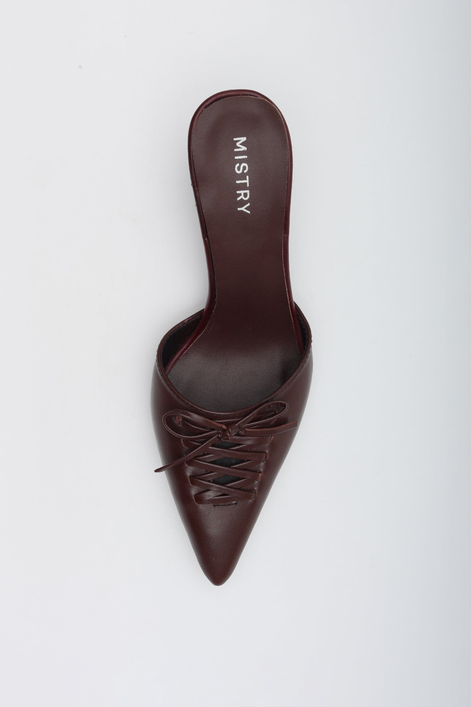 Tapered Heels in Mahogany