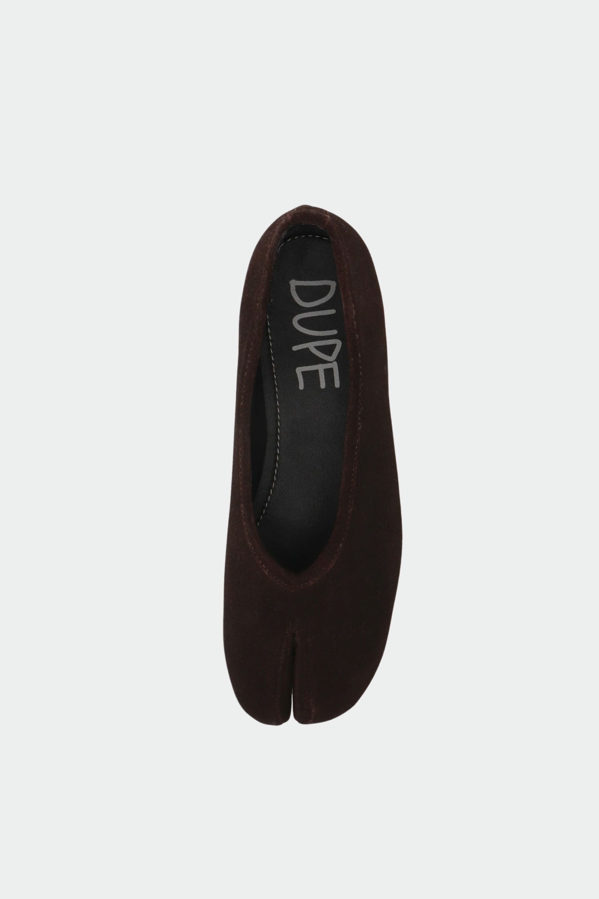 The DUPE in Brown Suede