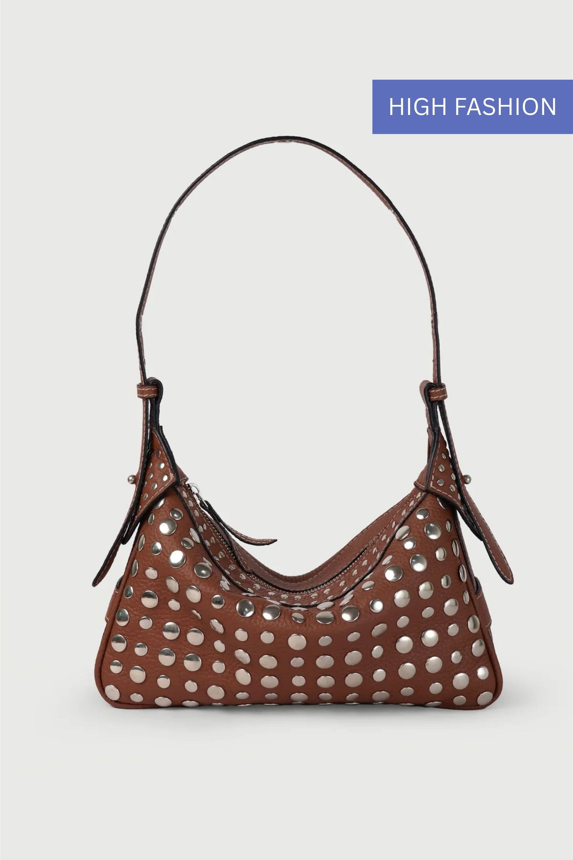 Icon Studded Baguette in Terra