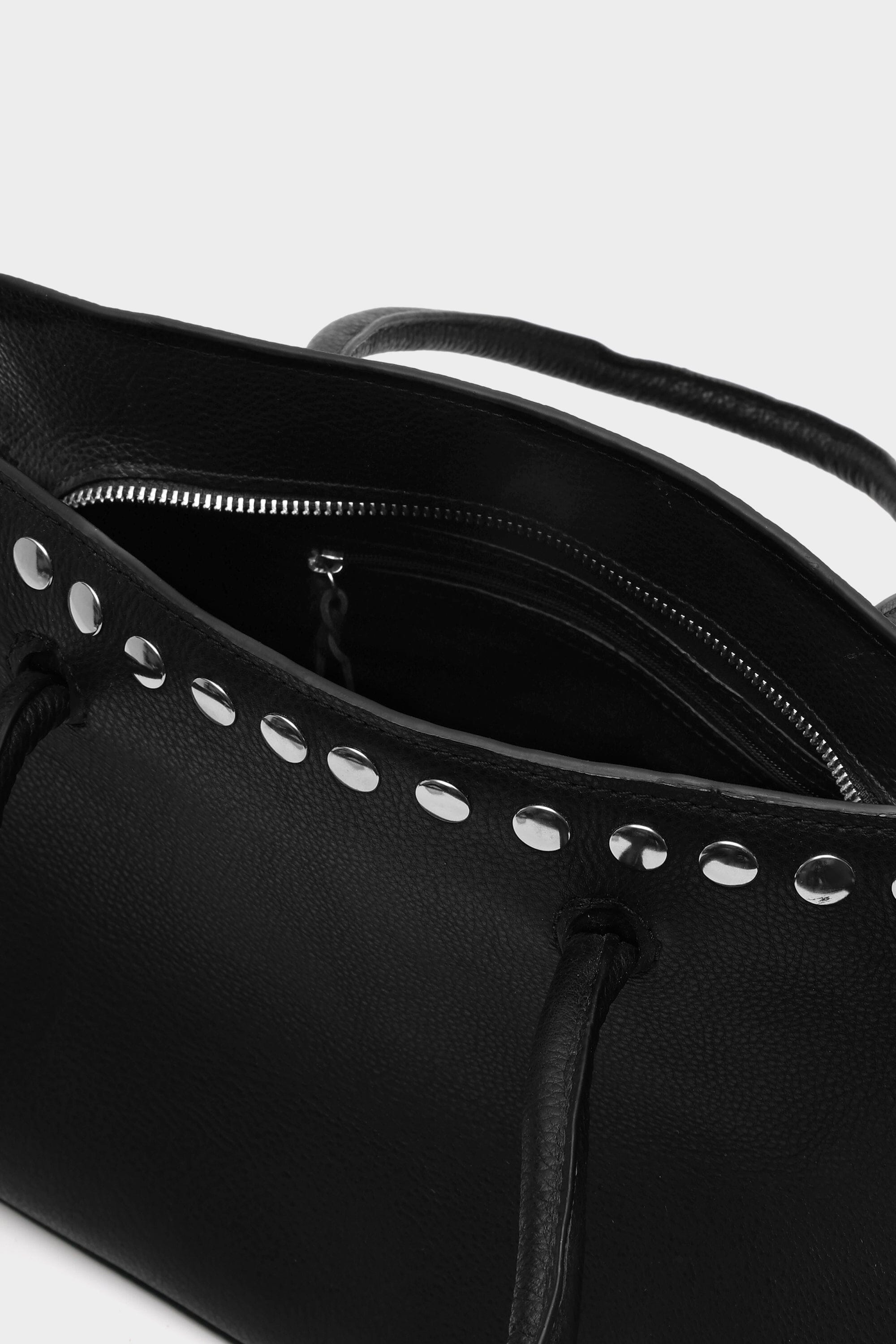 The Loft Bag in Black with Studded Details