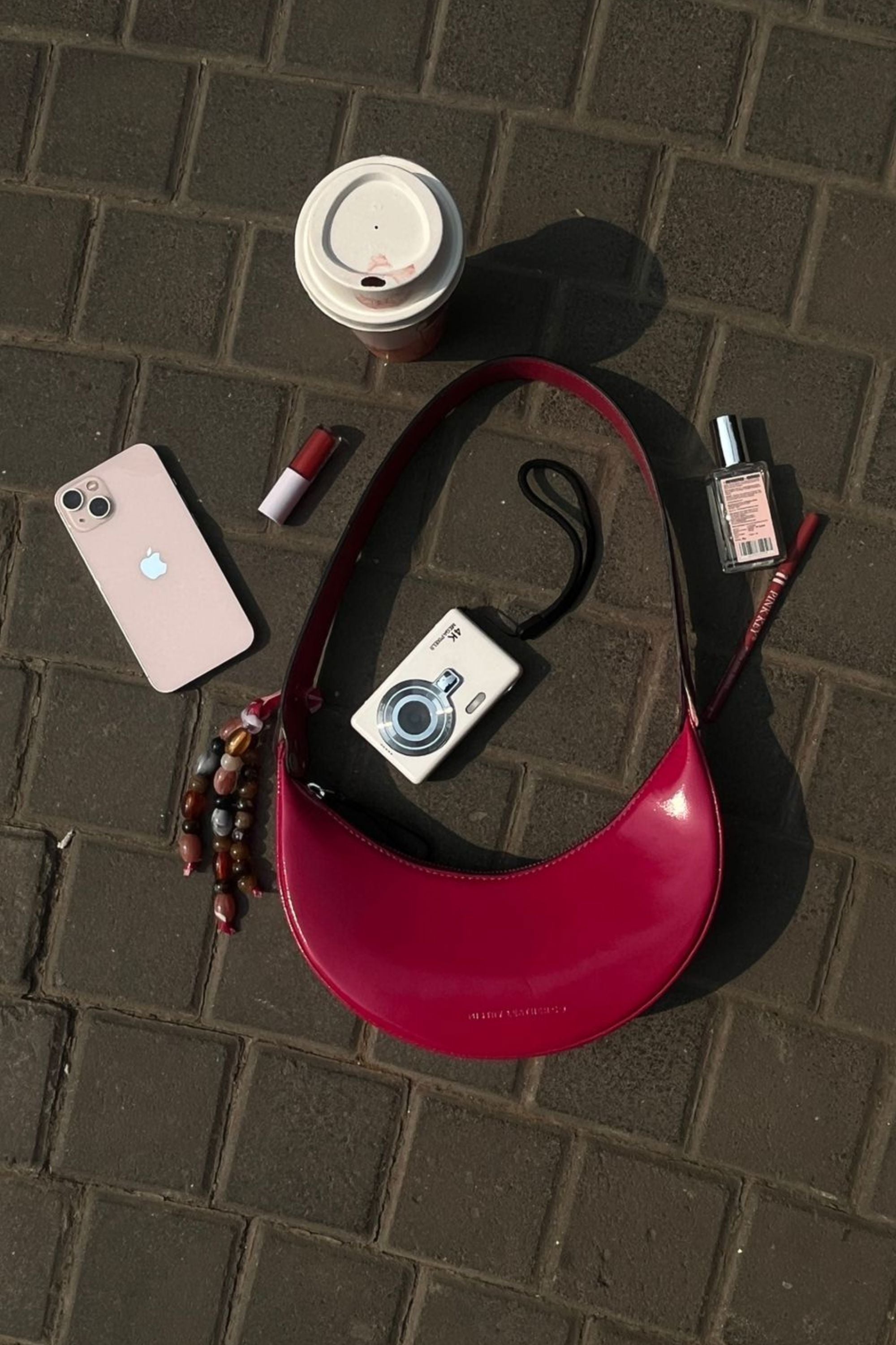 Selena in Pink Patent Leather with Embellishments