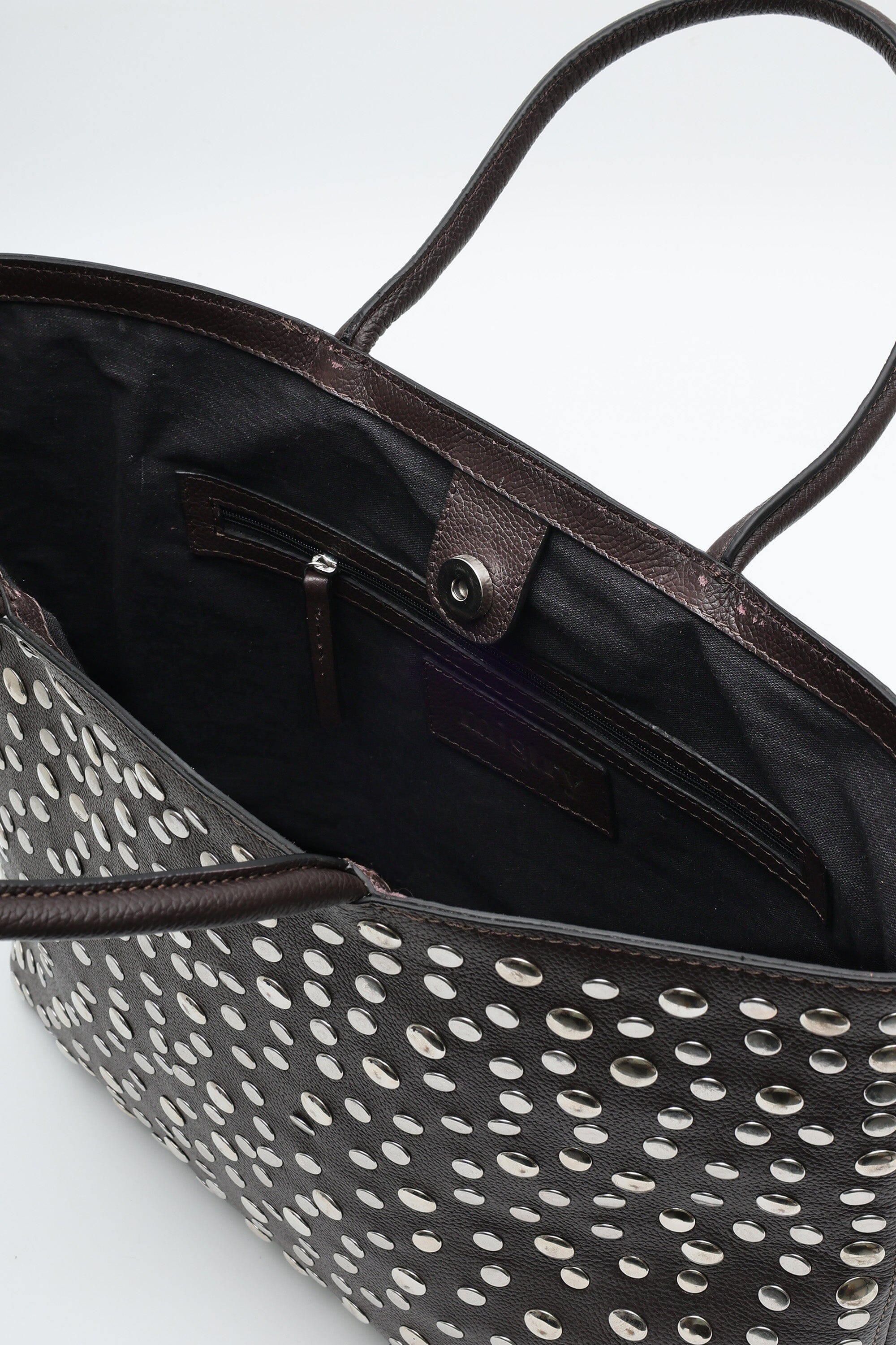 Icon Basic Tote in Brown Leather