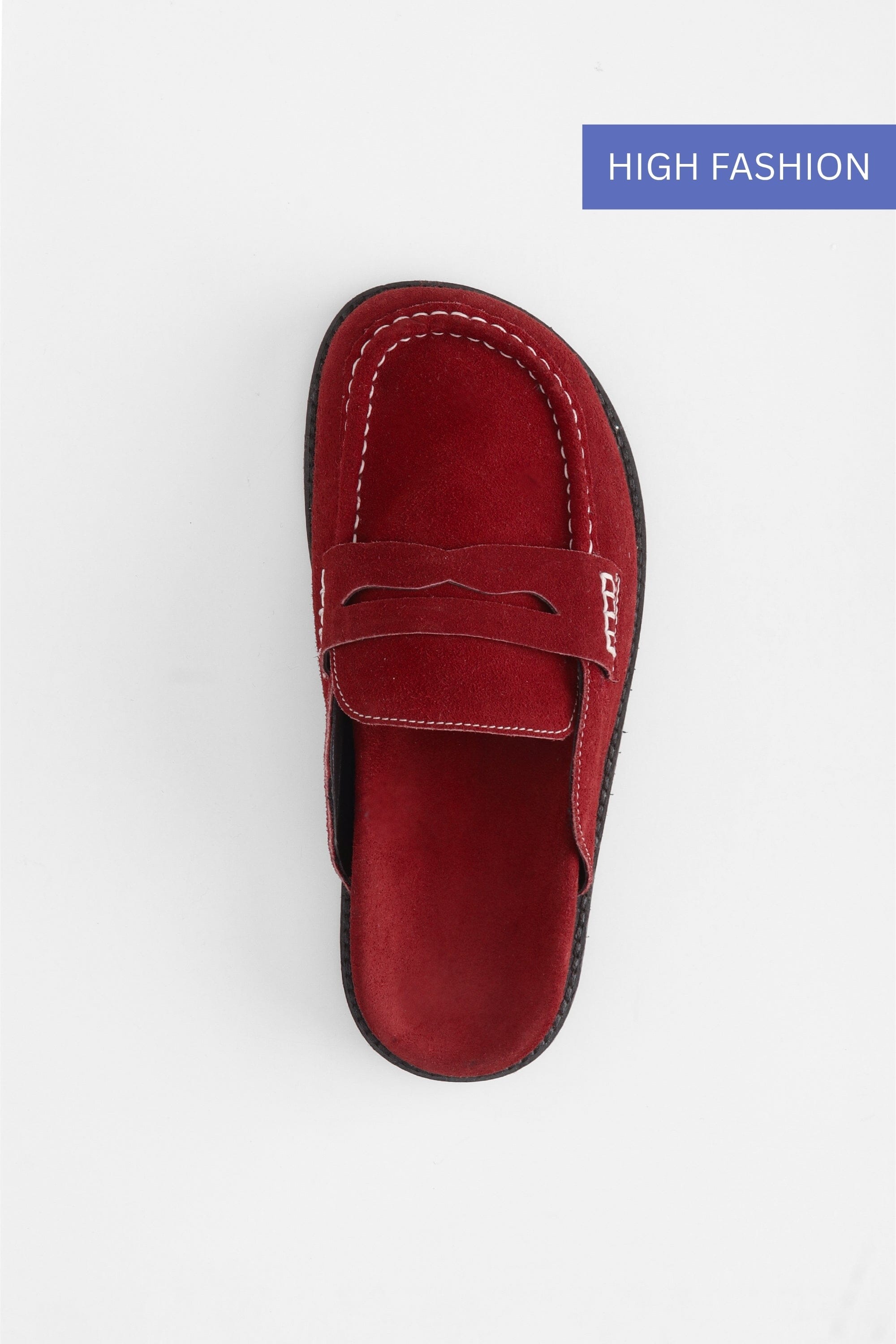 Suede Albas in Crimson