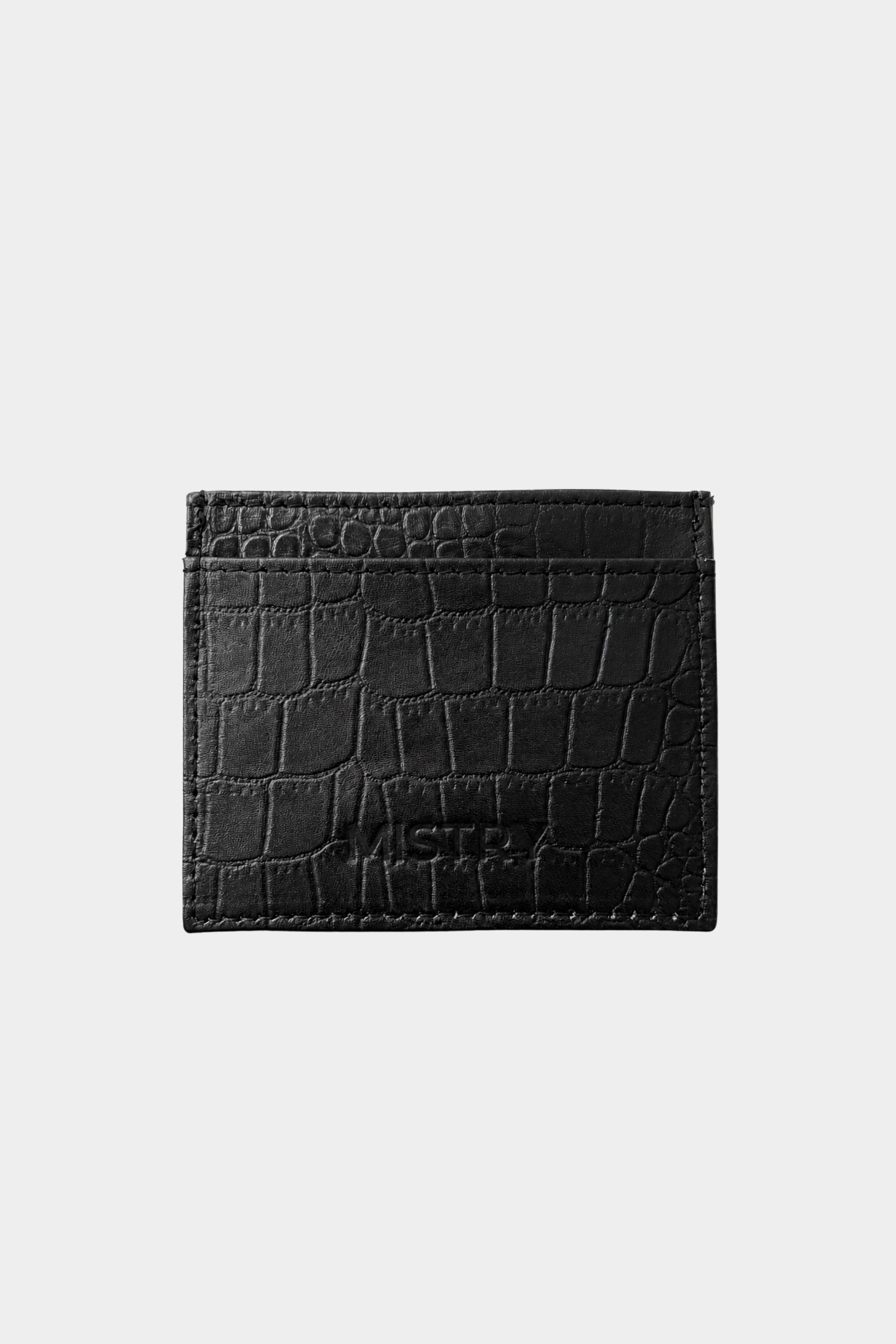 Everyday Cardholder in Black Croc