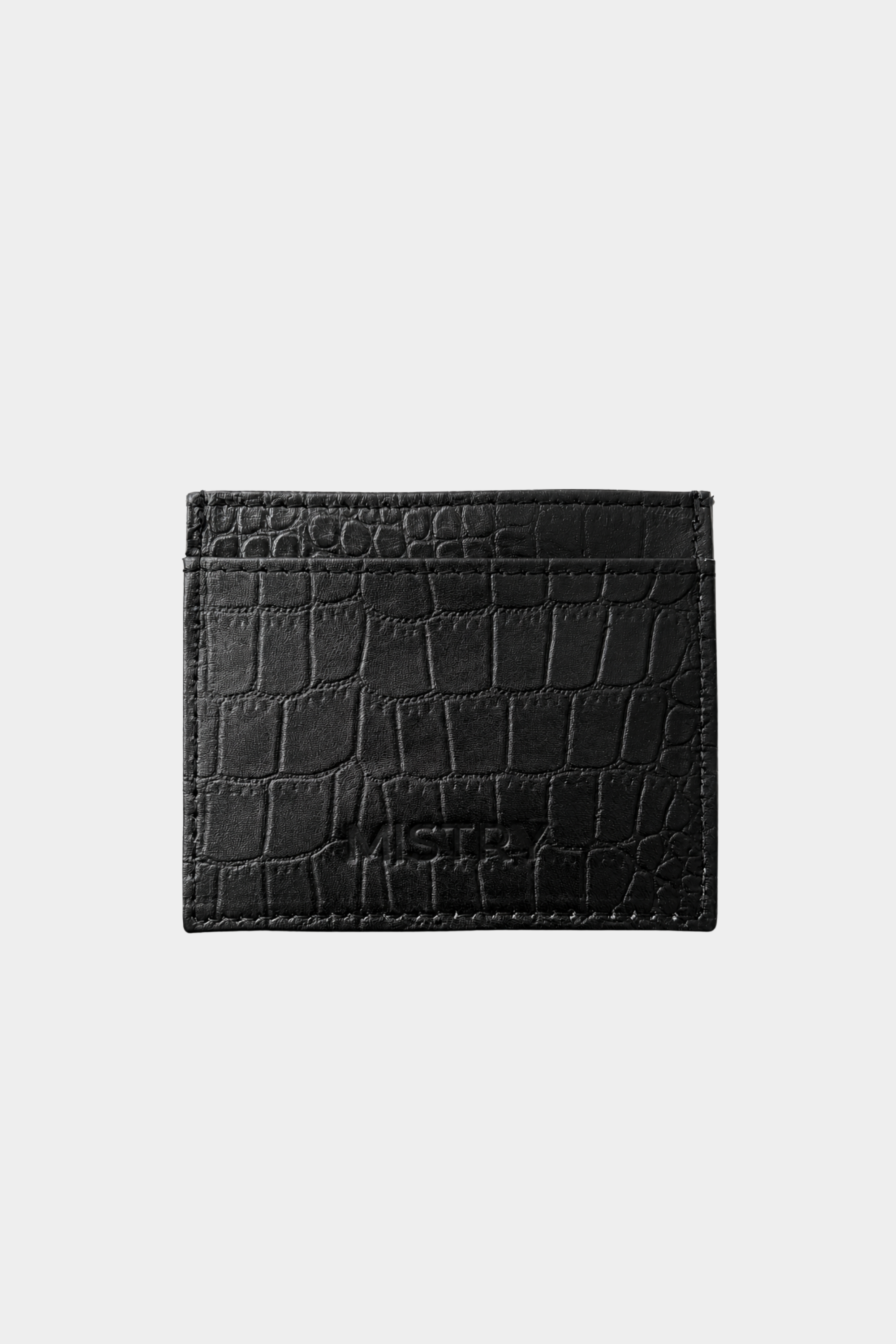 Everyday Cardholder in Black Croc