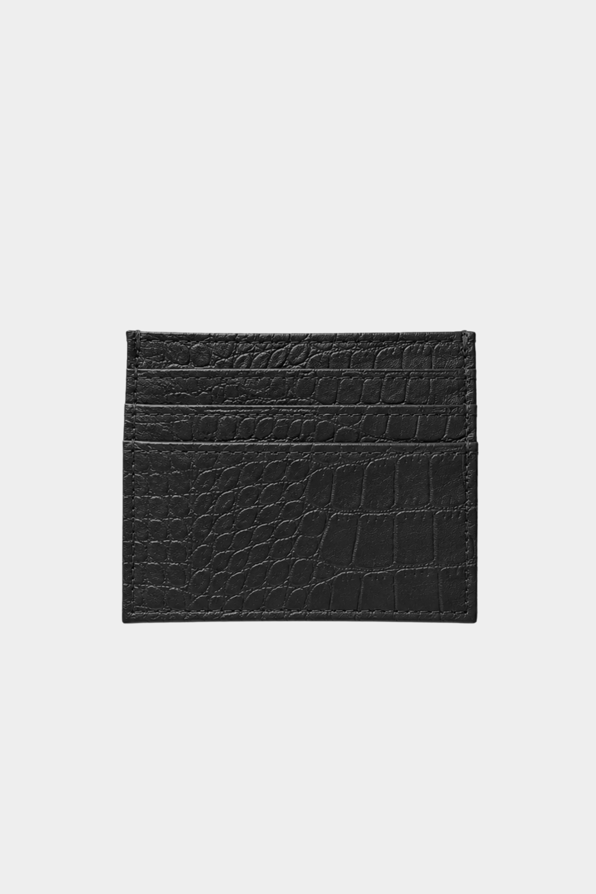 Everyday Cardholder in Black Croc