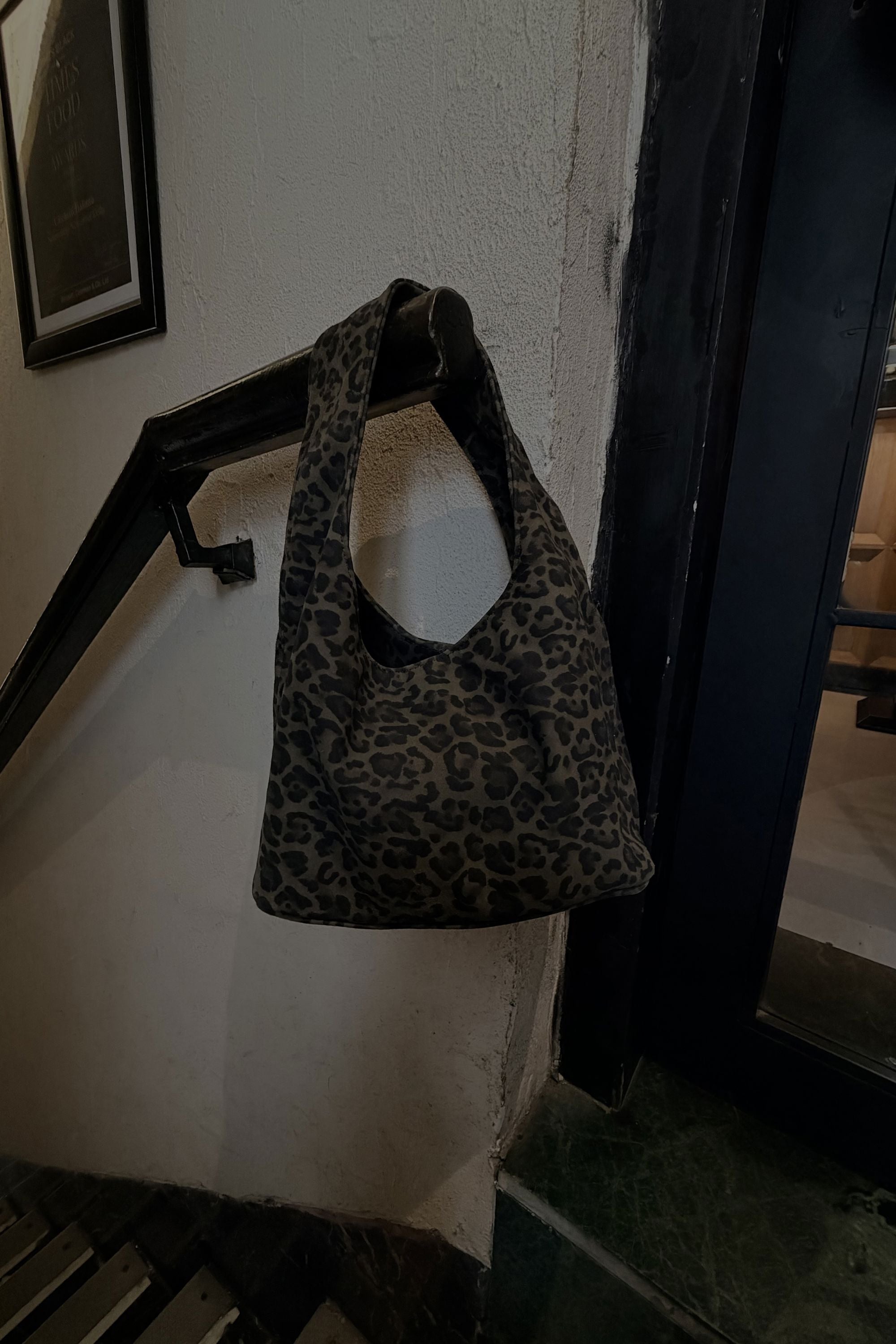 Classic Hobo Bag in Sage Leopard