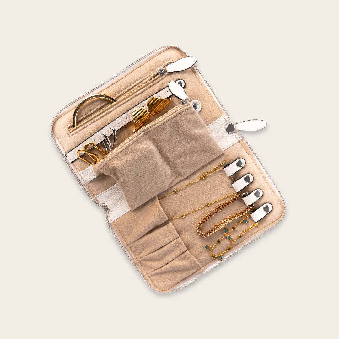 On-The-Go Jewelry Case - White