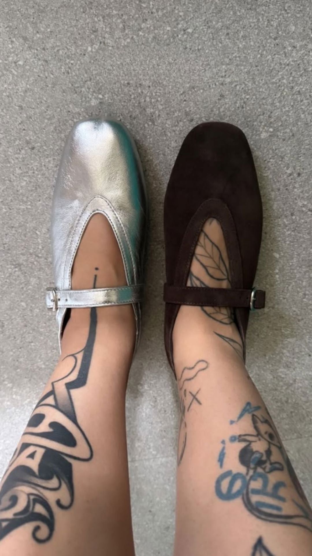 Ballet Flats in Sterling Silver