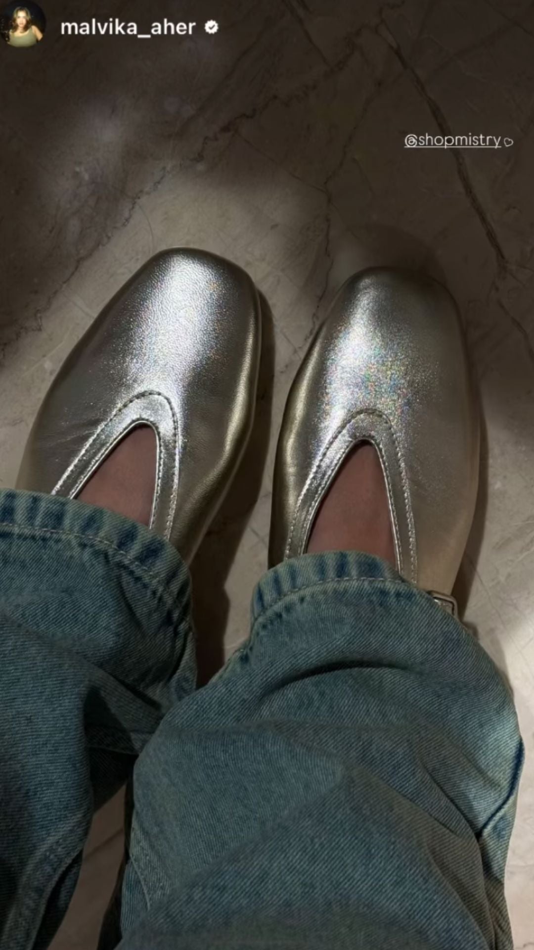 Ballet Flats in Champagne