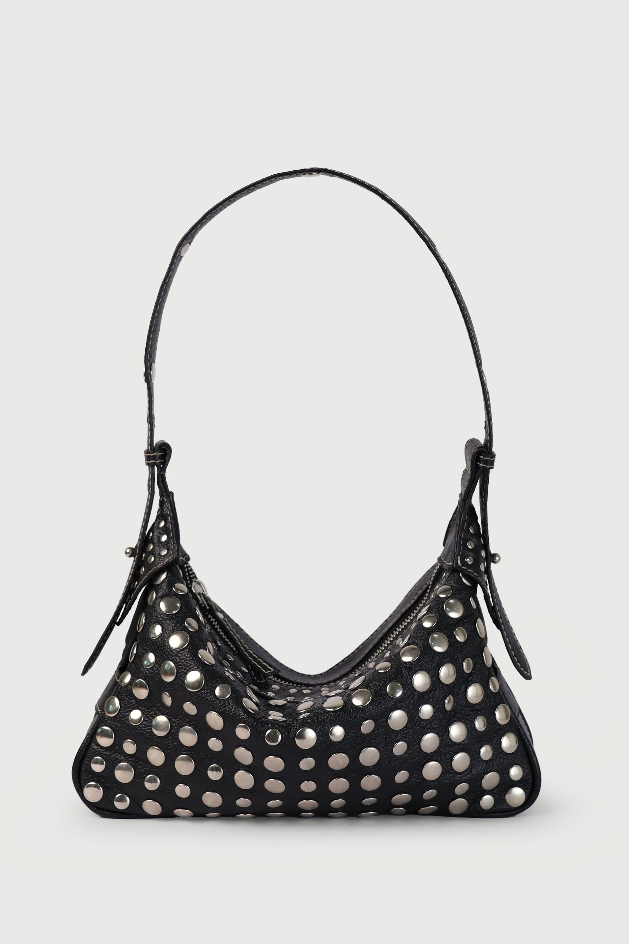 Icon Studded Baguette in Black