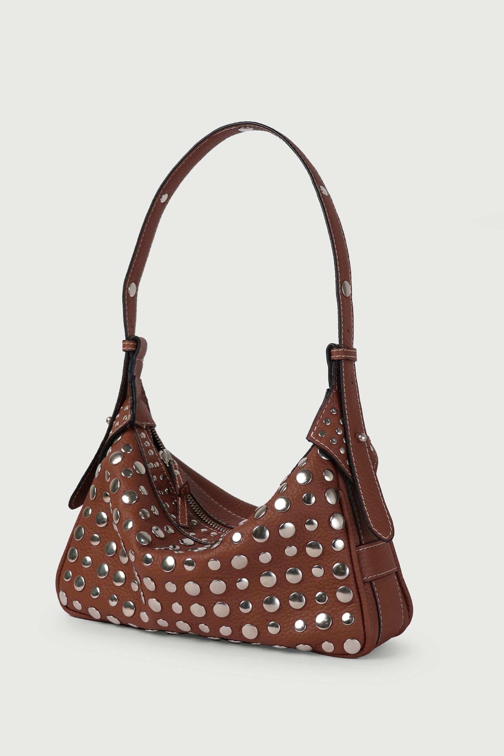 Icon Studded Baguette in Terra