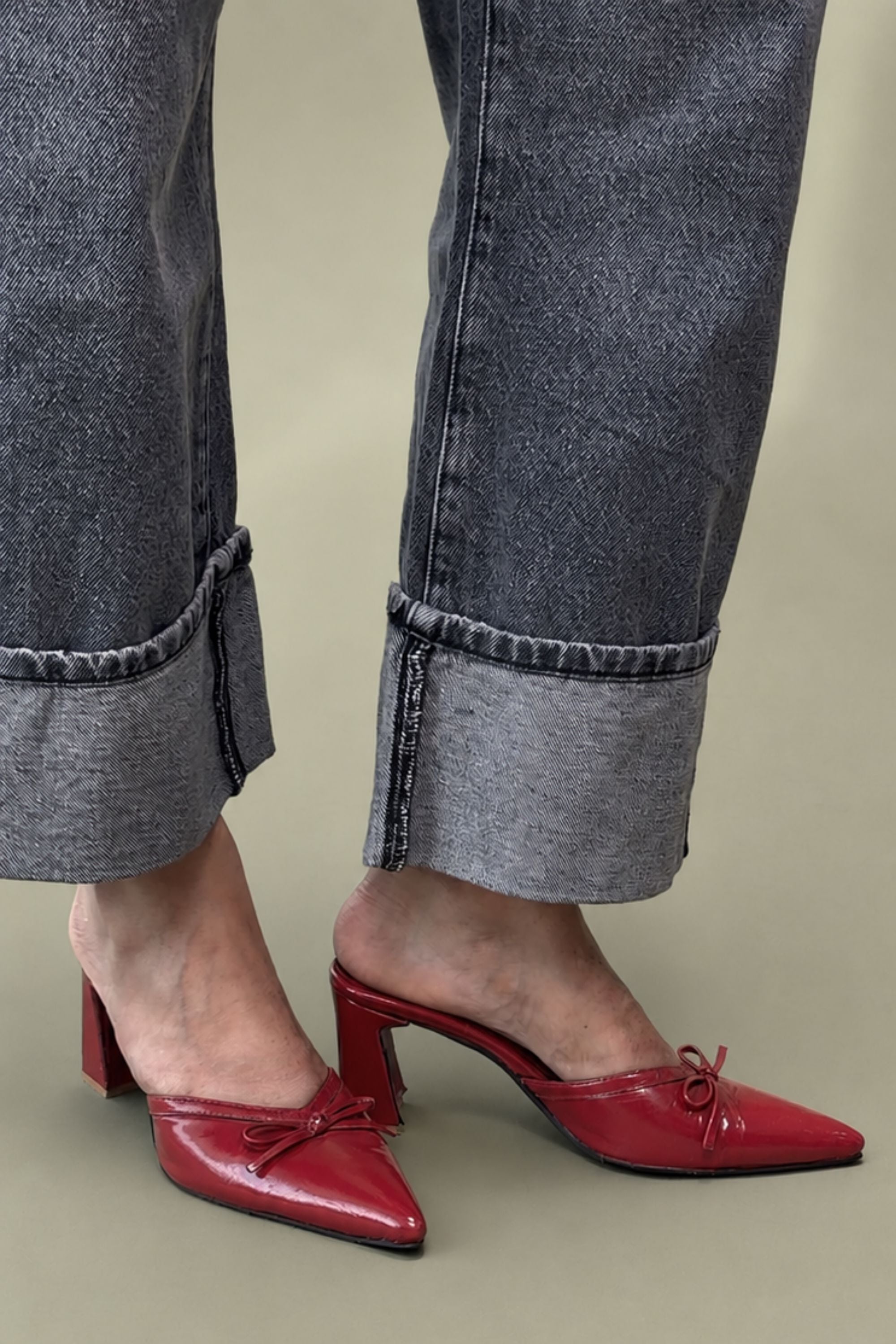 Rogue Sculpted Heels in Crimson