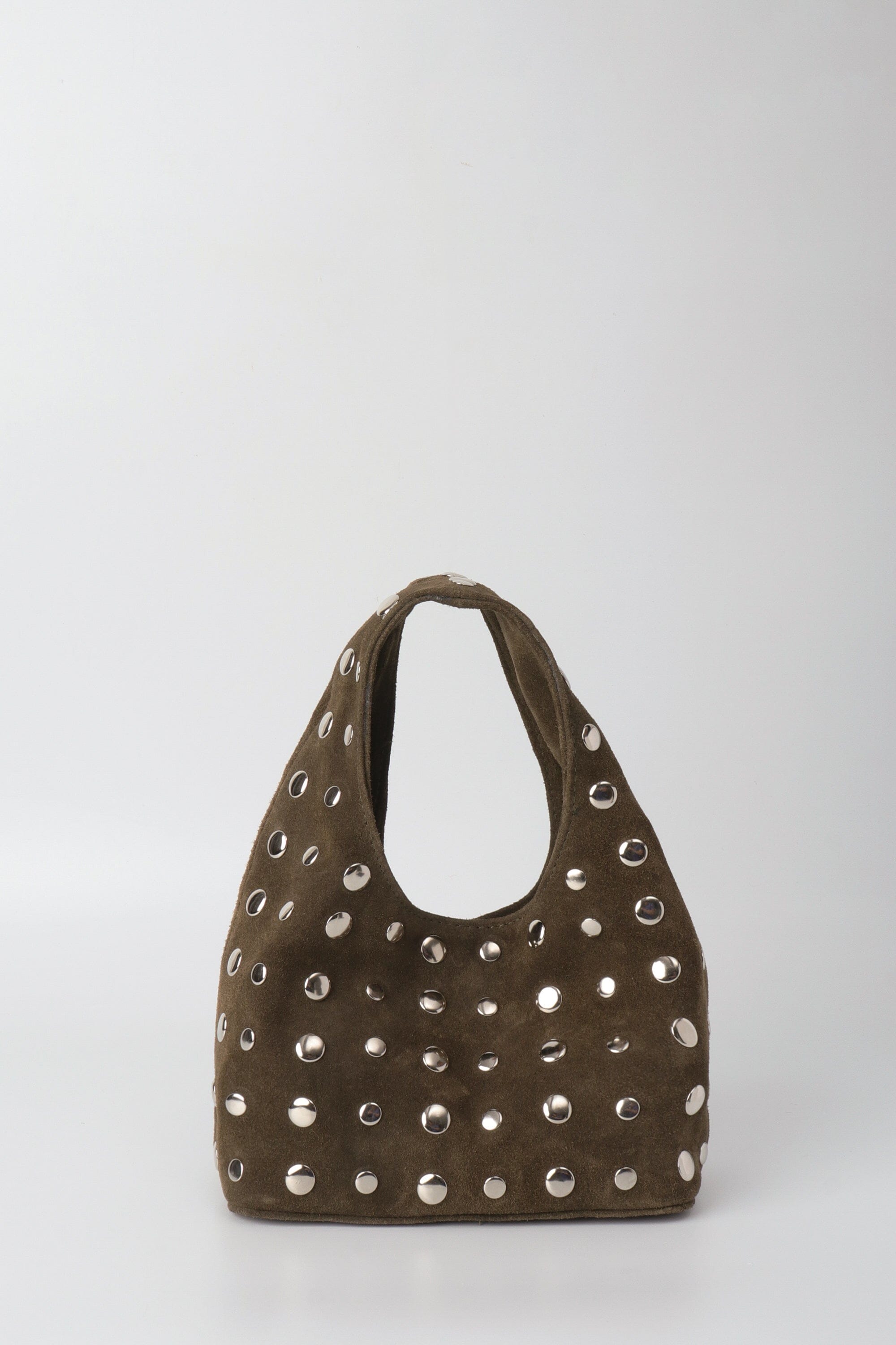 Icon Studded Mini in Olive Green