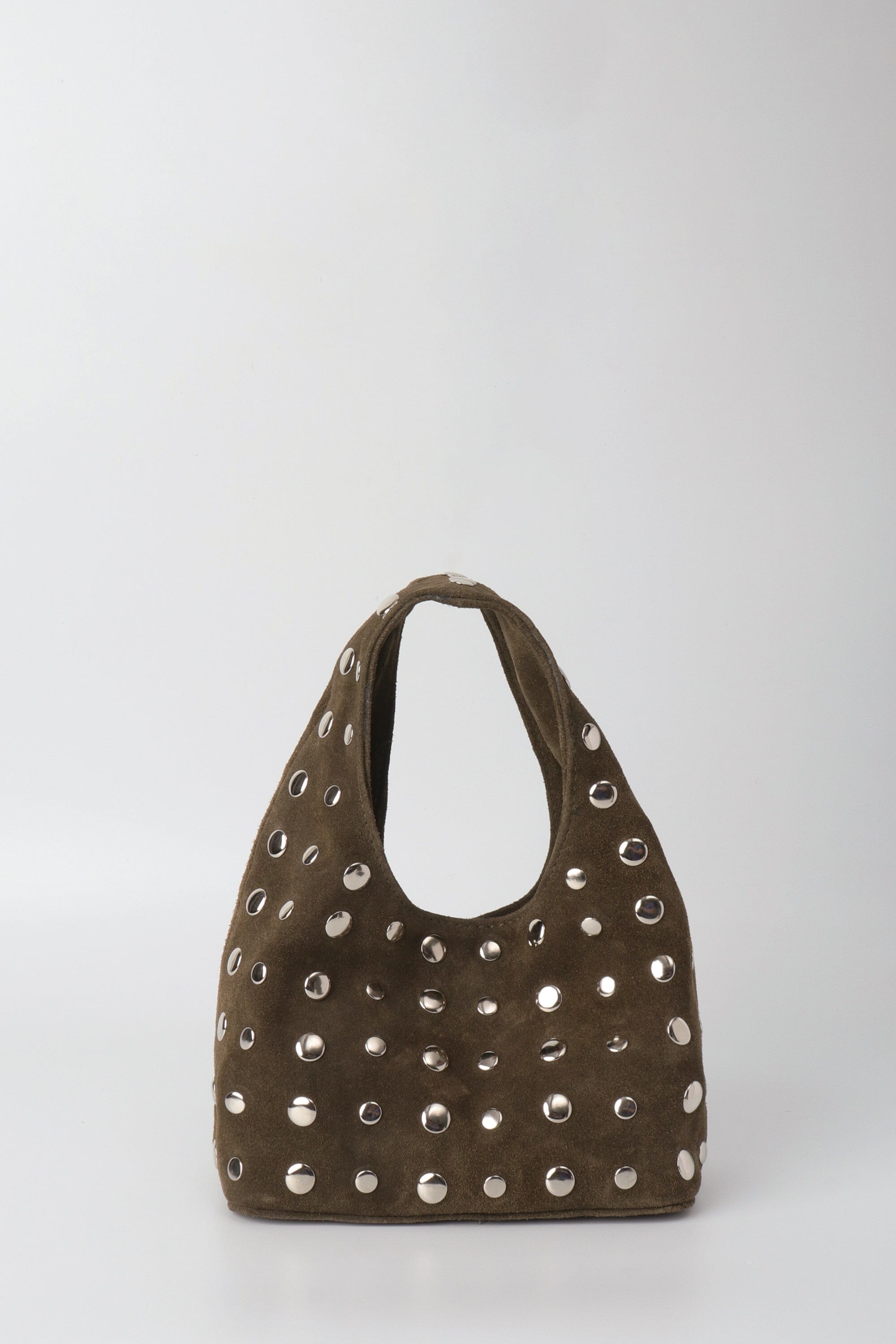 Icon Studded Mini in Olive Green