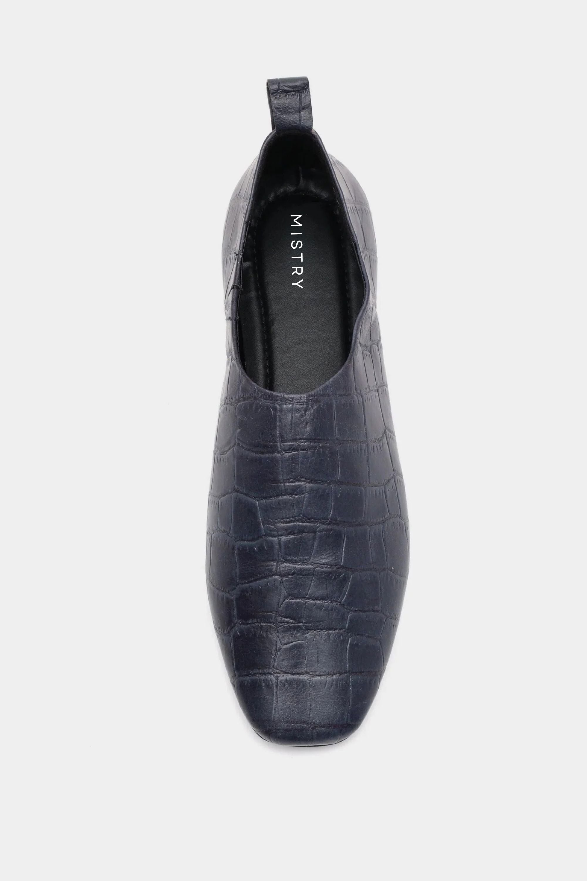 Croc Embossed City Loafer In Ink Blue