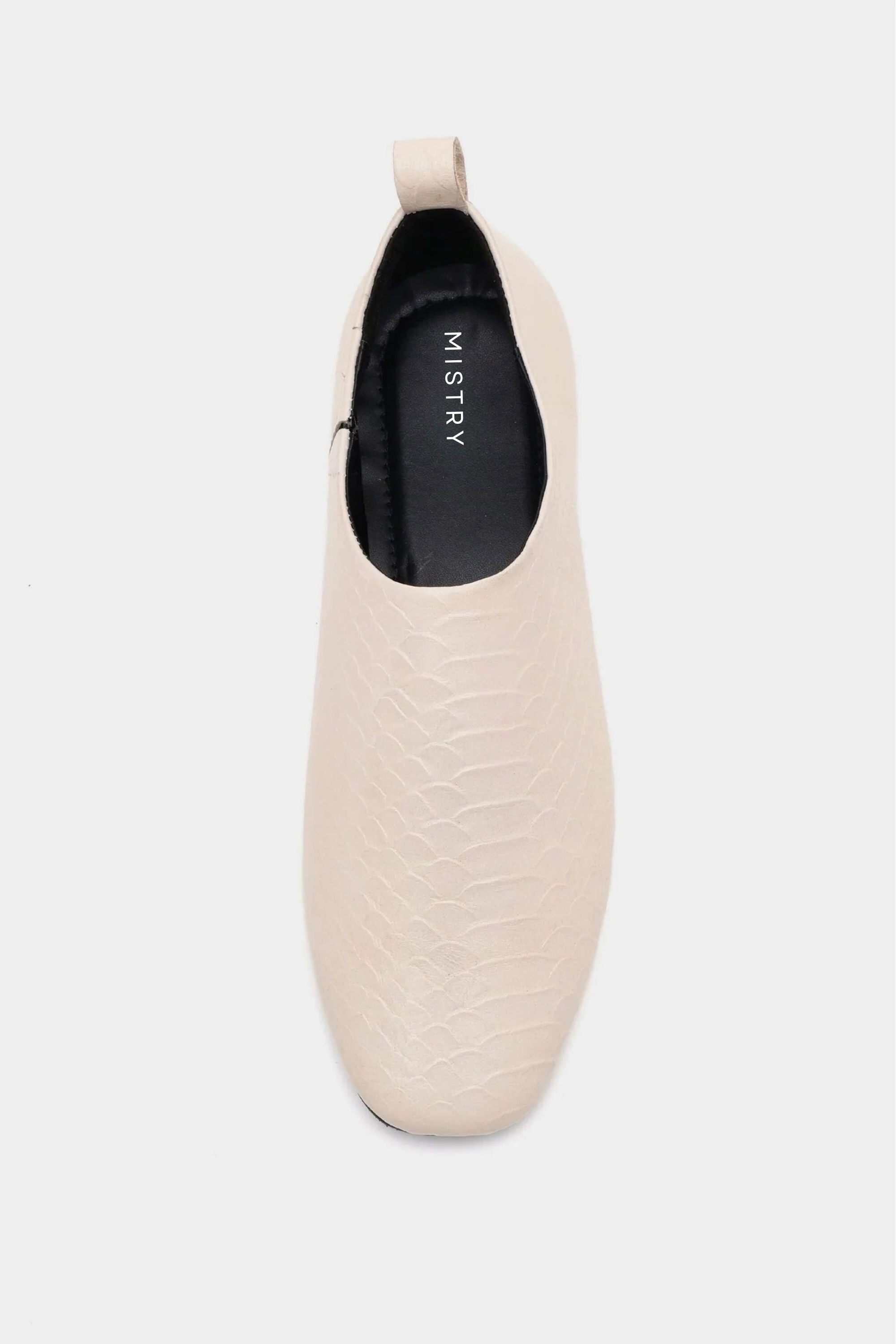 Croc Embossed City Loafer In Milk White