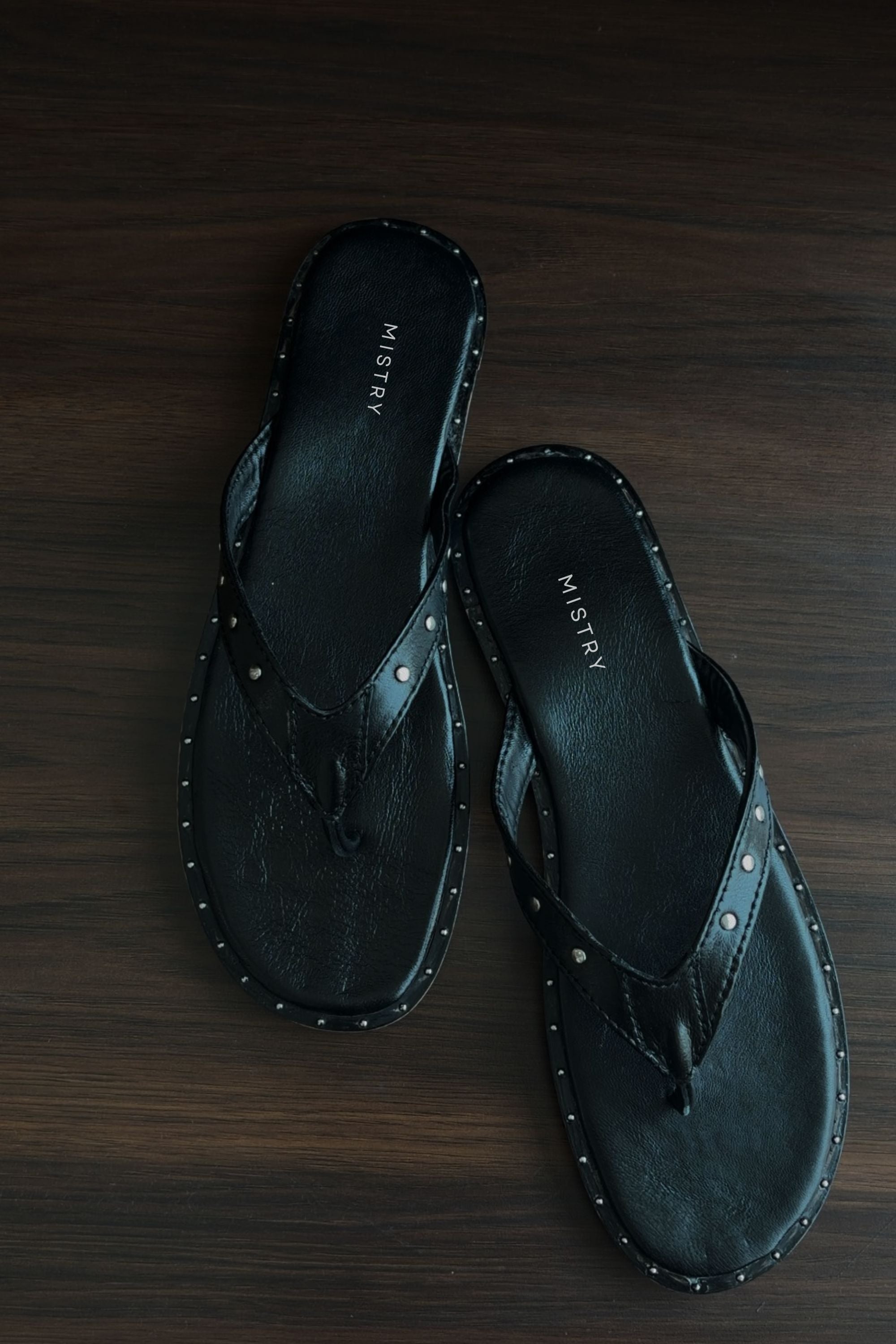 Bare Flip Flops in Black