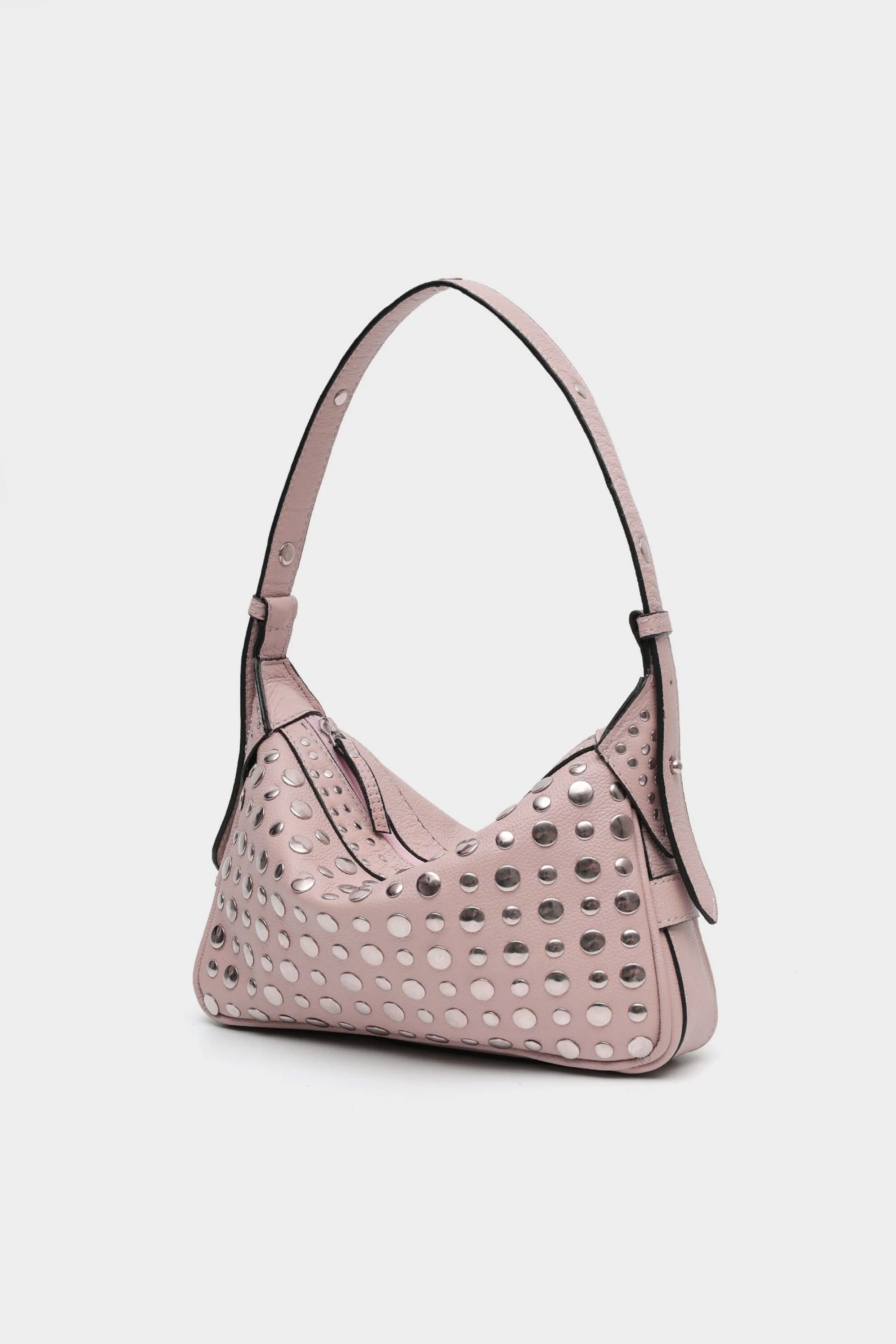 Icon Studded Baguette in Mauve