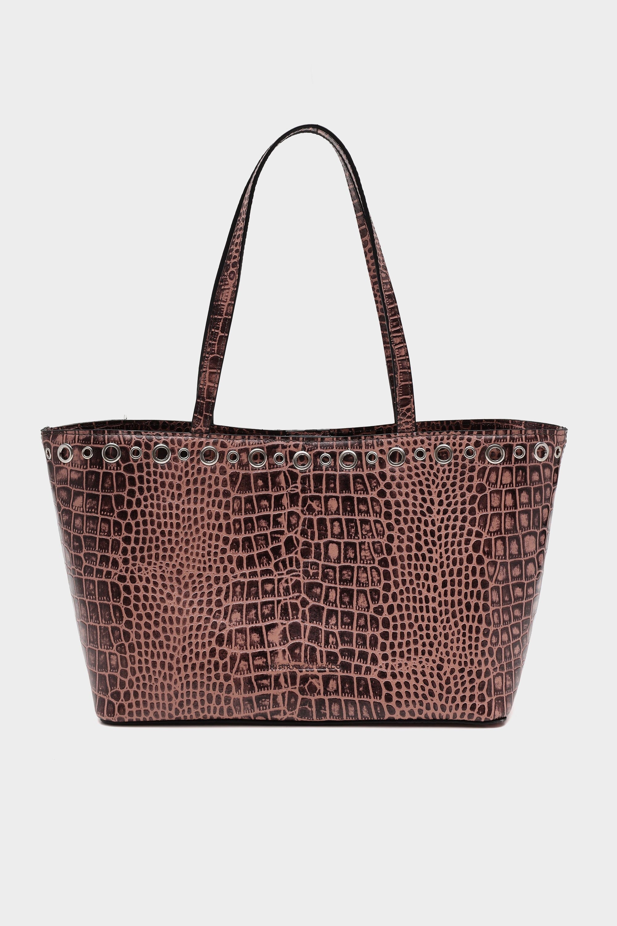 Basic Tote Mini in Kaia with Eyelet Details